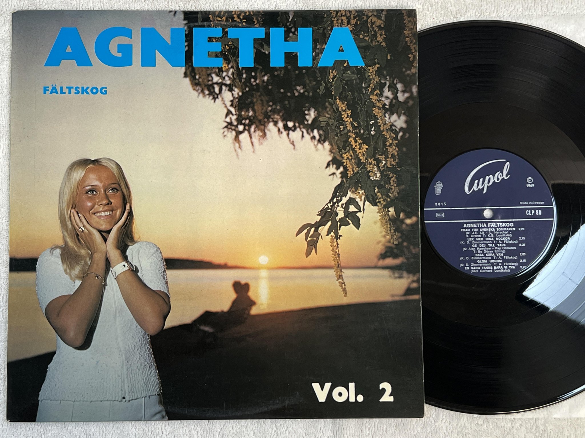 Omslagsbild för skivan AGNETHA FÄLTSKOG vol 2 LP -69 Swe CUPOL CLP 80