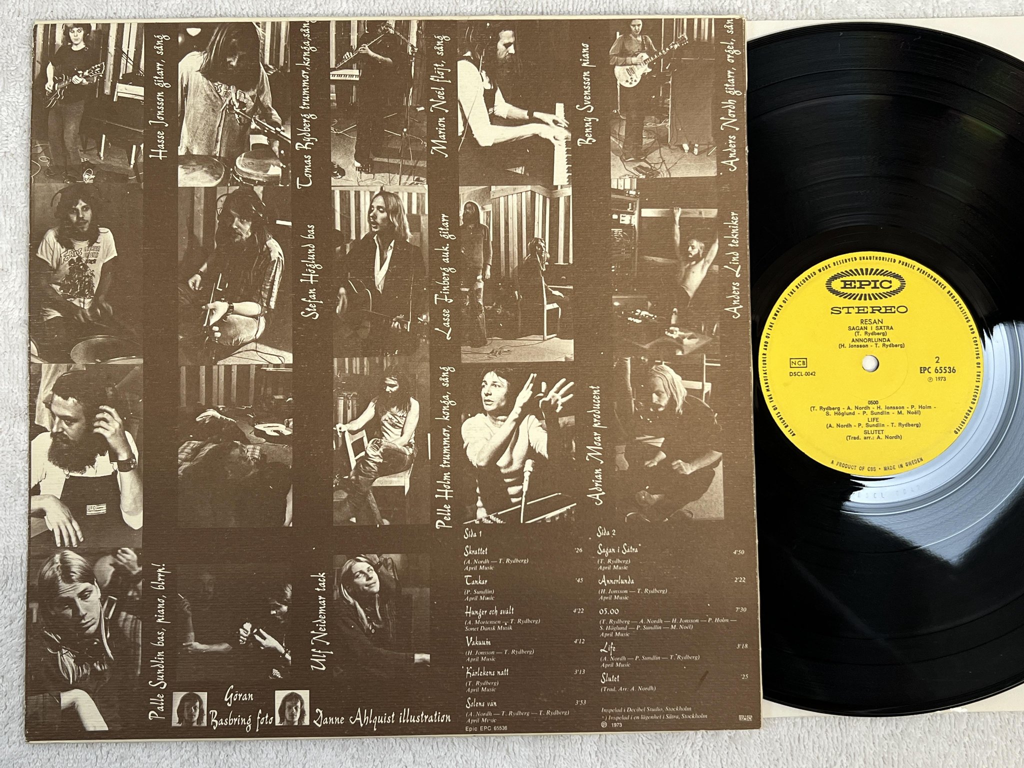 Omslagsbild för skivan RESAN s/t LP -73 Swe EPIC EPC 65536 *** VERY RARE SWEDISH PROG ***