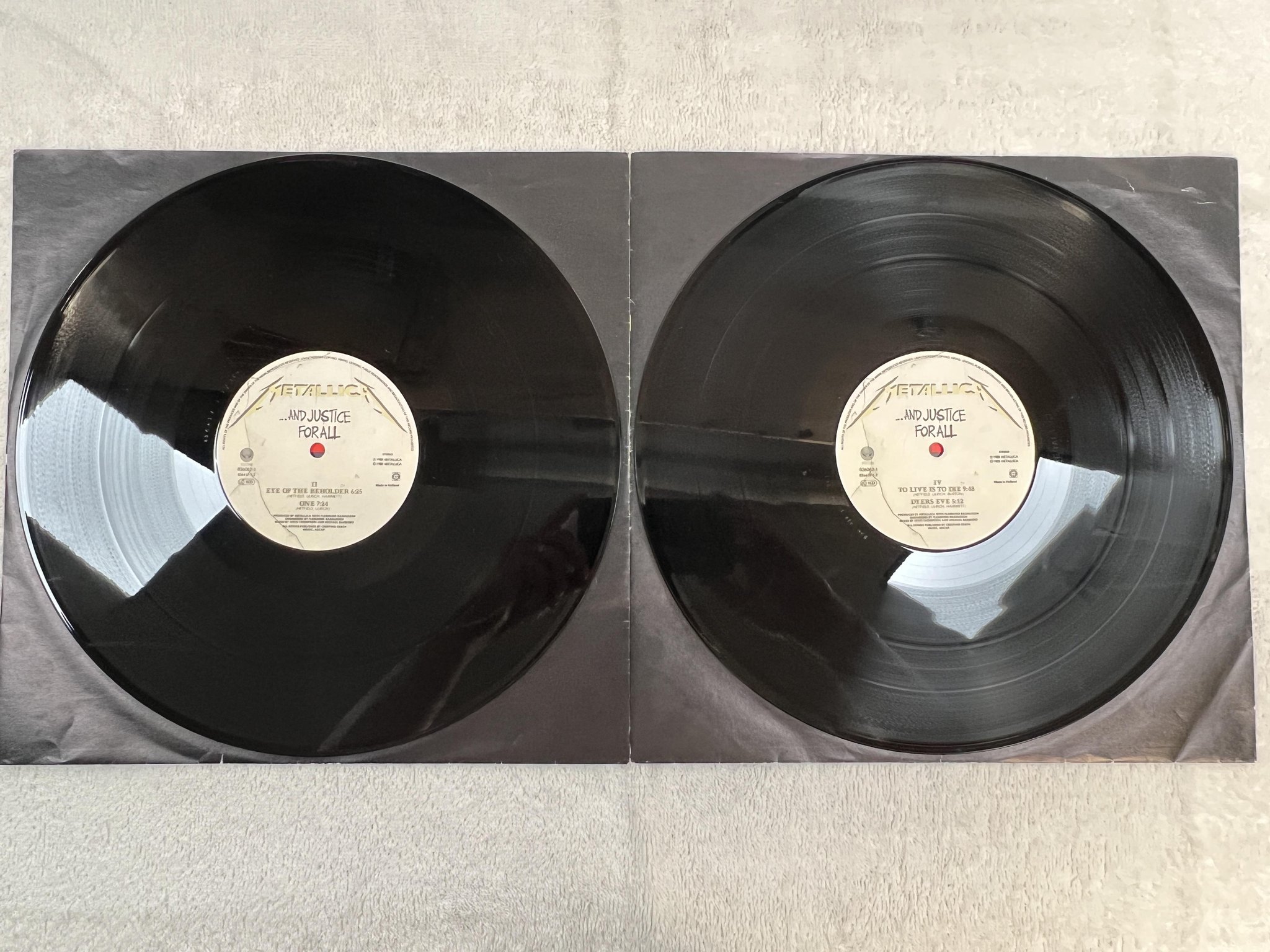 Omslagsbild för skivan METALLICA ...and justice for all 2xLP -88 VERTIGO 836062-1