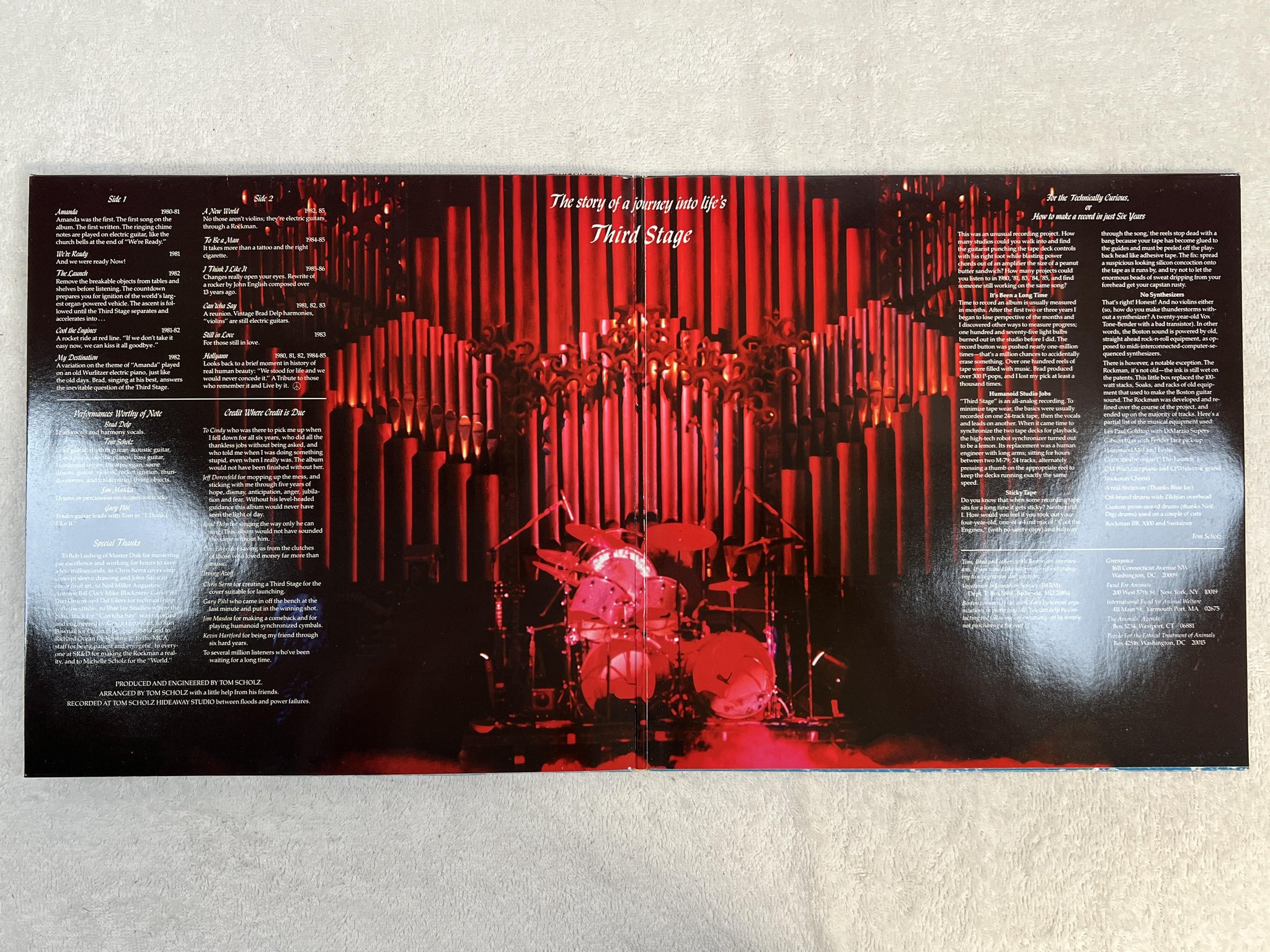 Omslagsbild för skivan BOSTON Third Stage LP -86 Ger MCA 254 331-1