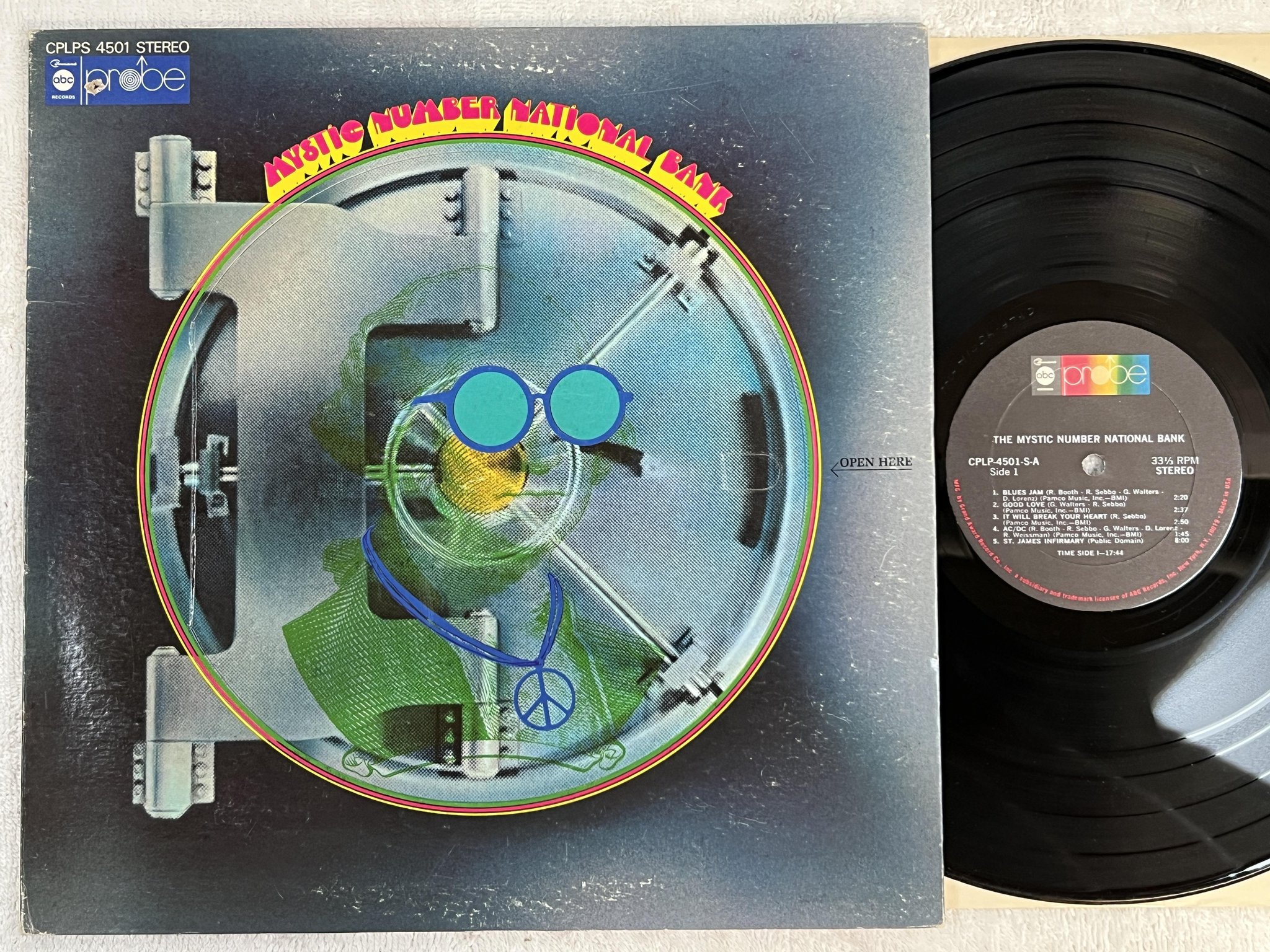 Omslagsbild för skivan Mystic Number National Bank LP -69 US PROBE CPLPS 4501