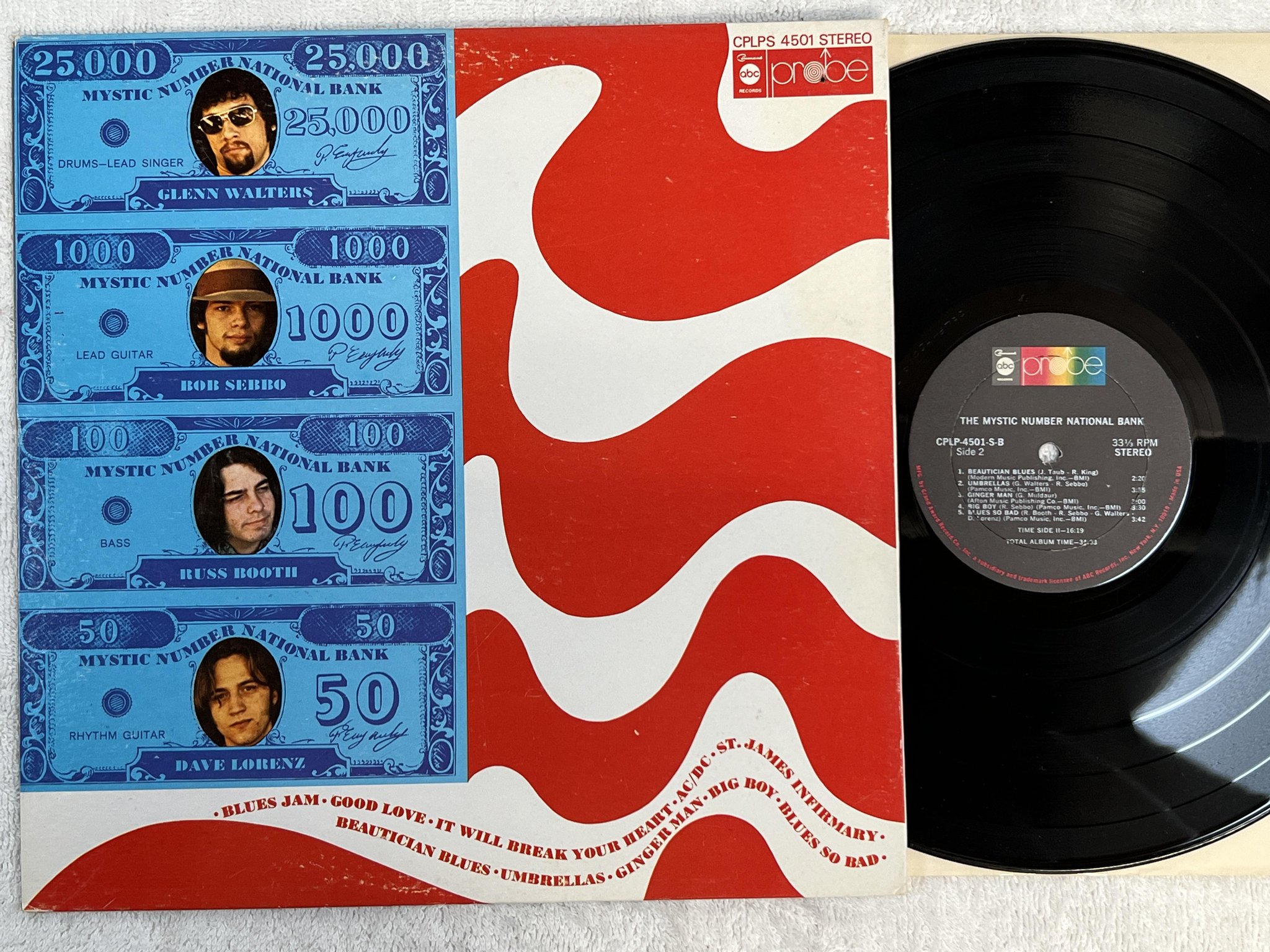 Omslagsbild för skivan Mystic Number National Bank LP -69 US PROBE CPLPS 4501