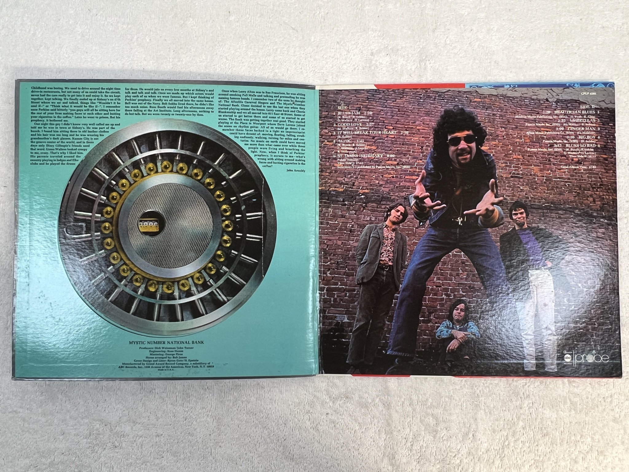 Omslagsbild för skivan Mystic Number National Bank LP -69 US PROBE CPLPS 4501