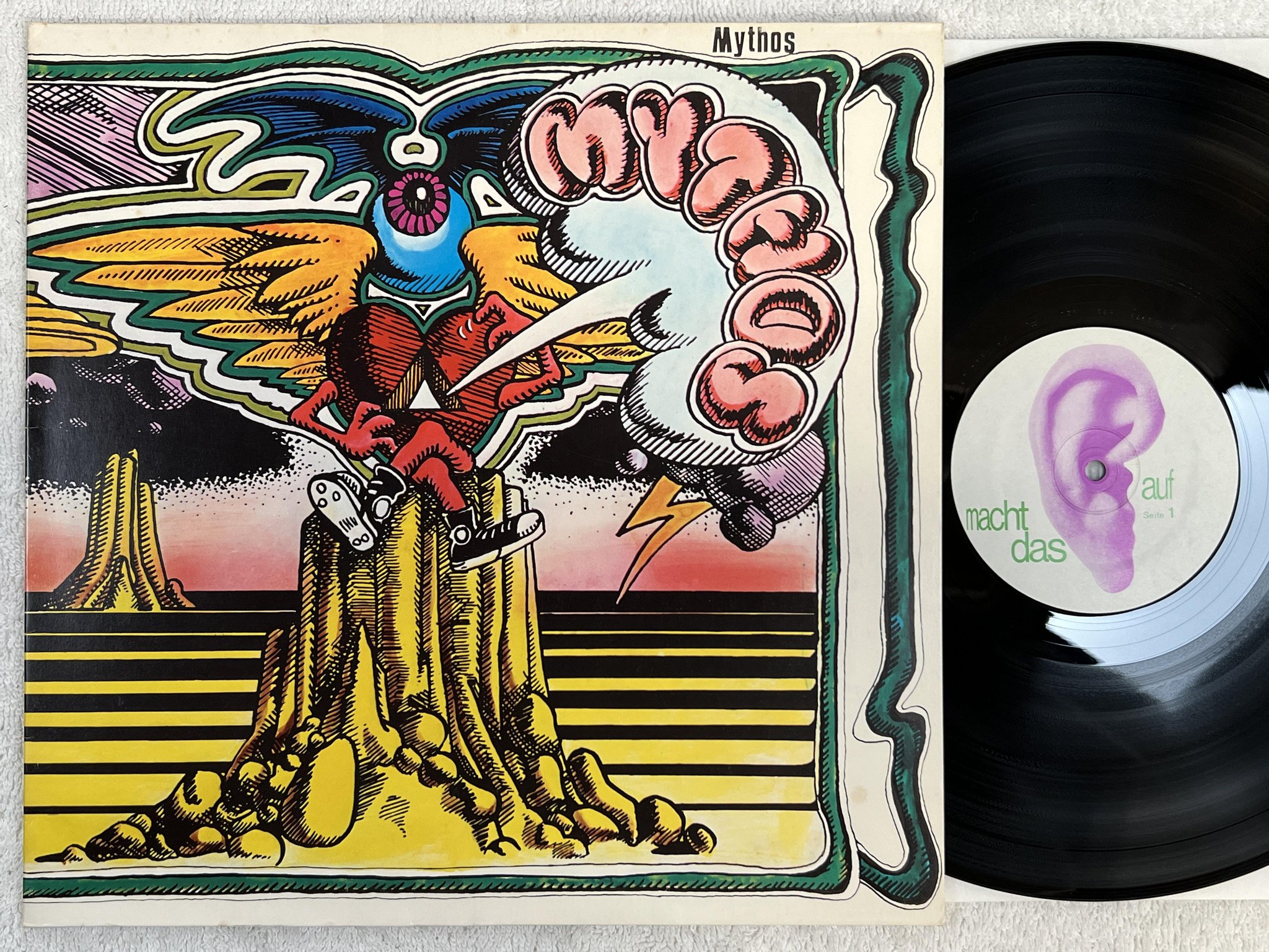 Omslagsbild för skivan MYTHOS s/t LP -72 Ger OHR OMM 556019 *** RARE KRAUTROCK ***