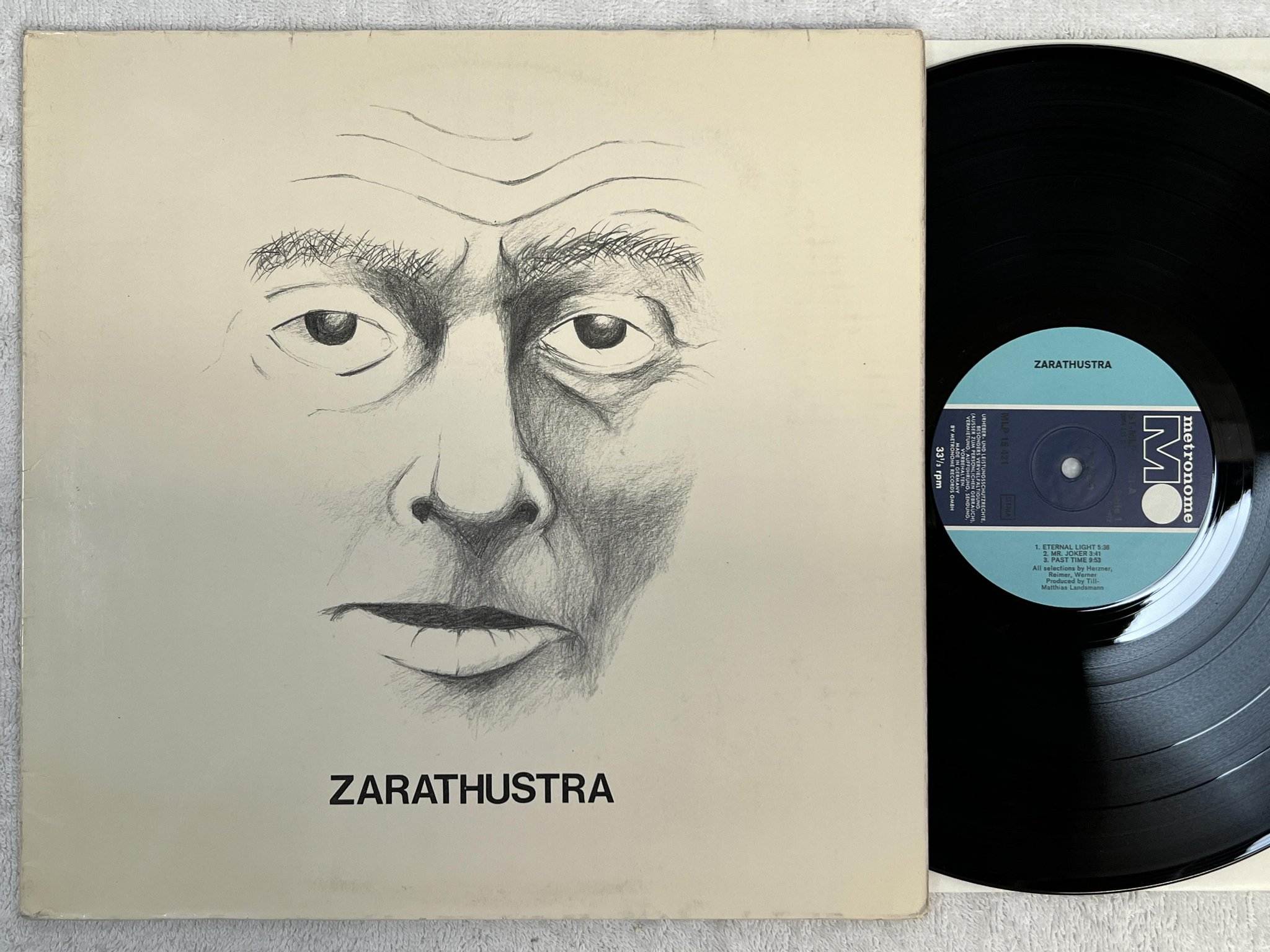 Omslagsbild för skivan ZARATHUSTRA s/t LP -72 Ger METRONOME MLP 15421 *** ULTRA RARE PROG MONSTER ***
