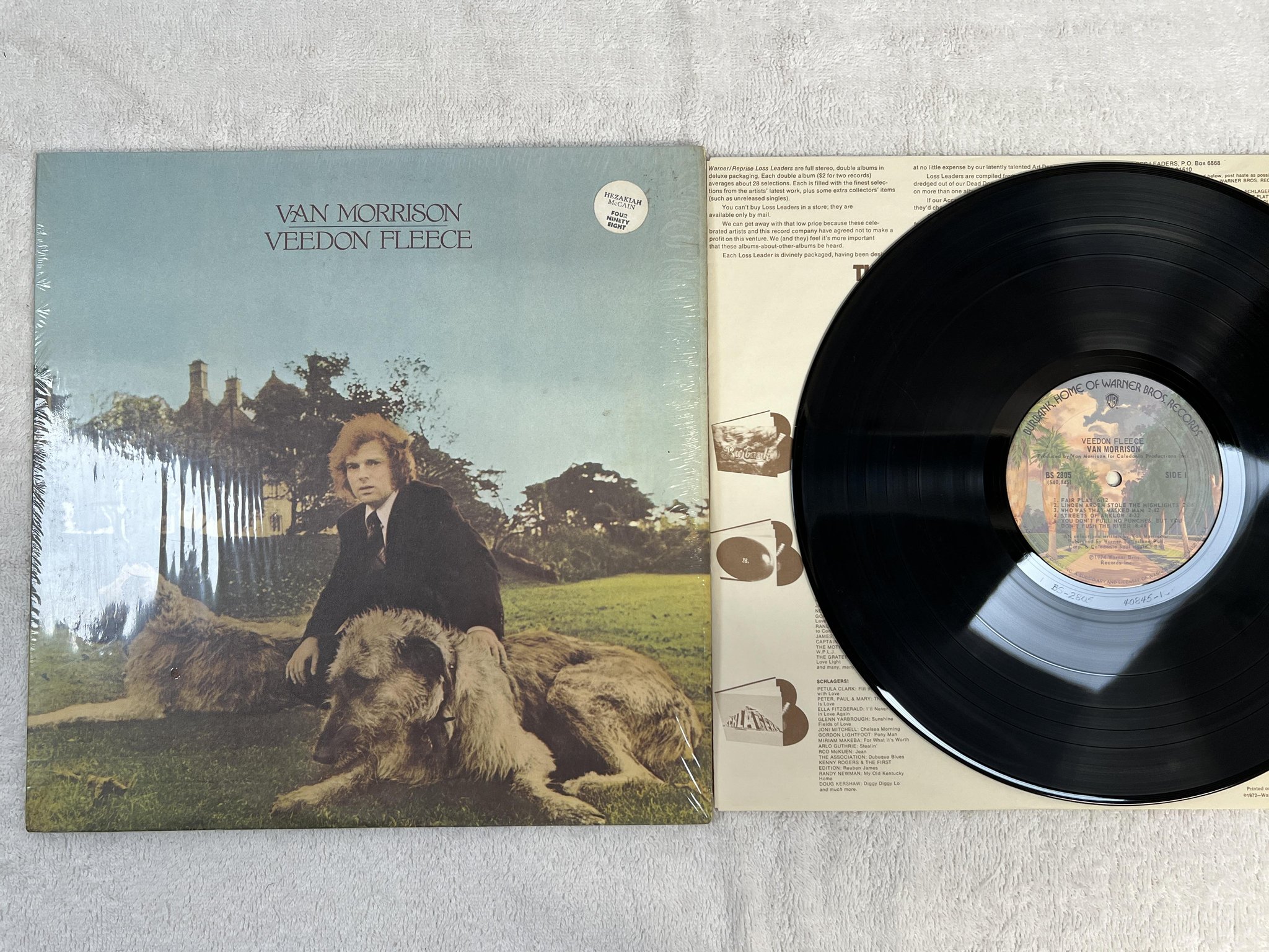 Omslagsbild för skivan VAN MORRISON veedon fleece LP -74 US WARNER BROS BS 2805
