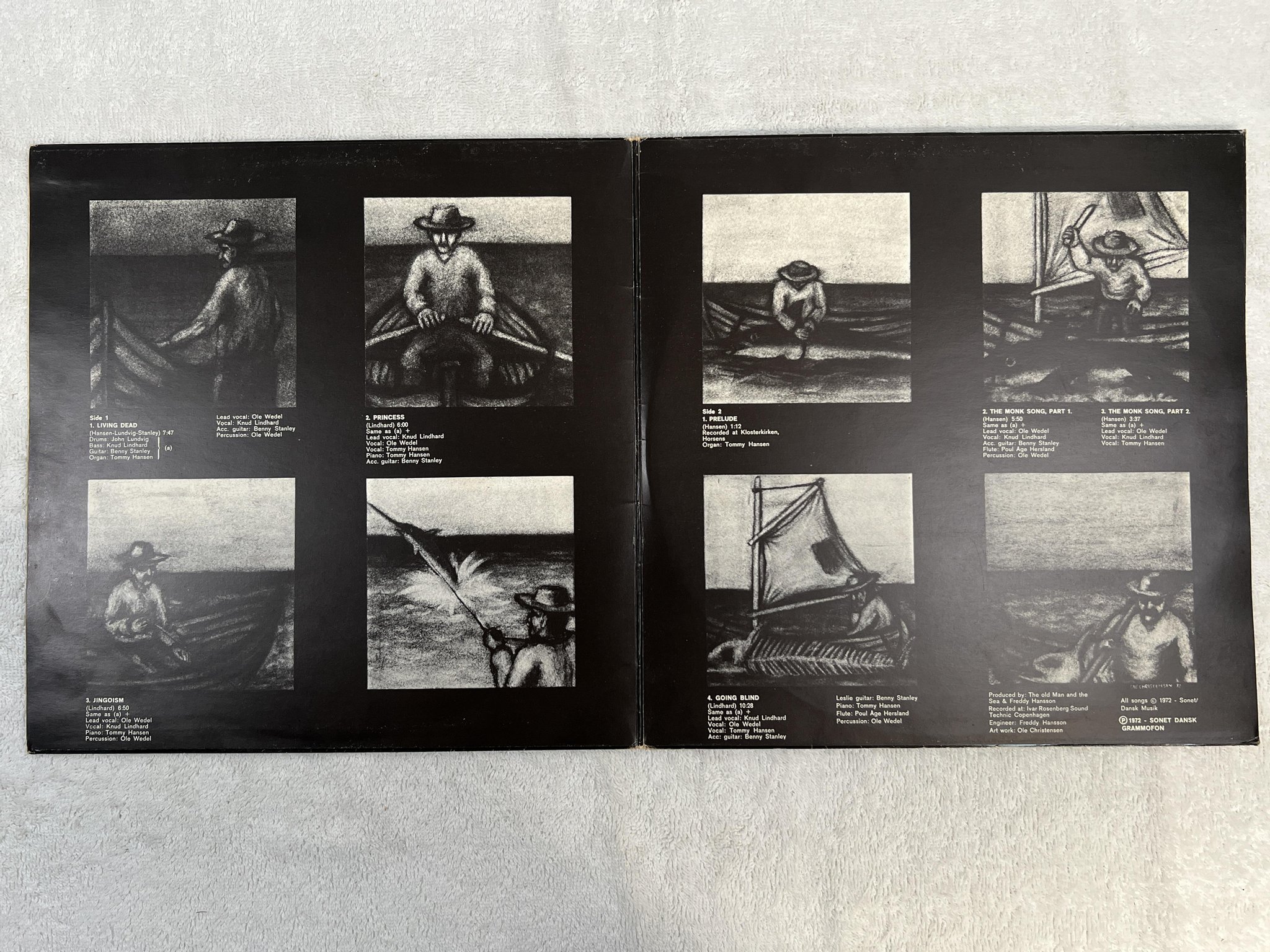 Omslagsbild för skivan THE OLD MAN & THE SEA s/t LP -72 Den SONET SLPS 1539 *** KILLER RARE PROG ***