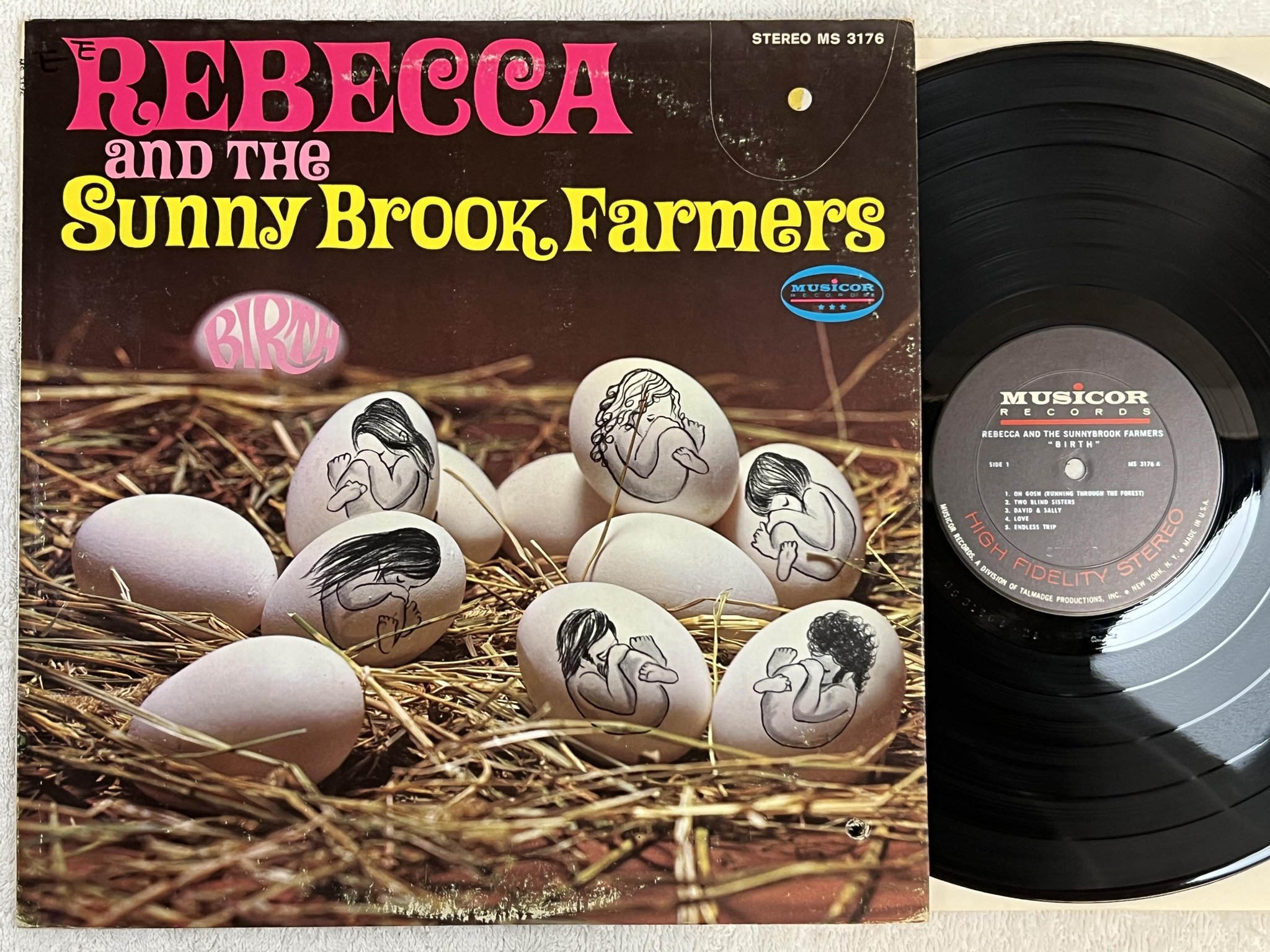 Omslagsbild för skivan REBECCA birth LP -69 US MUSICOR MS 3176 *** great album ***