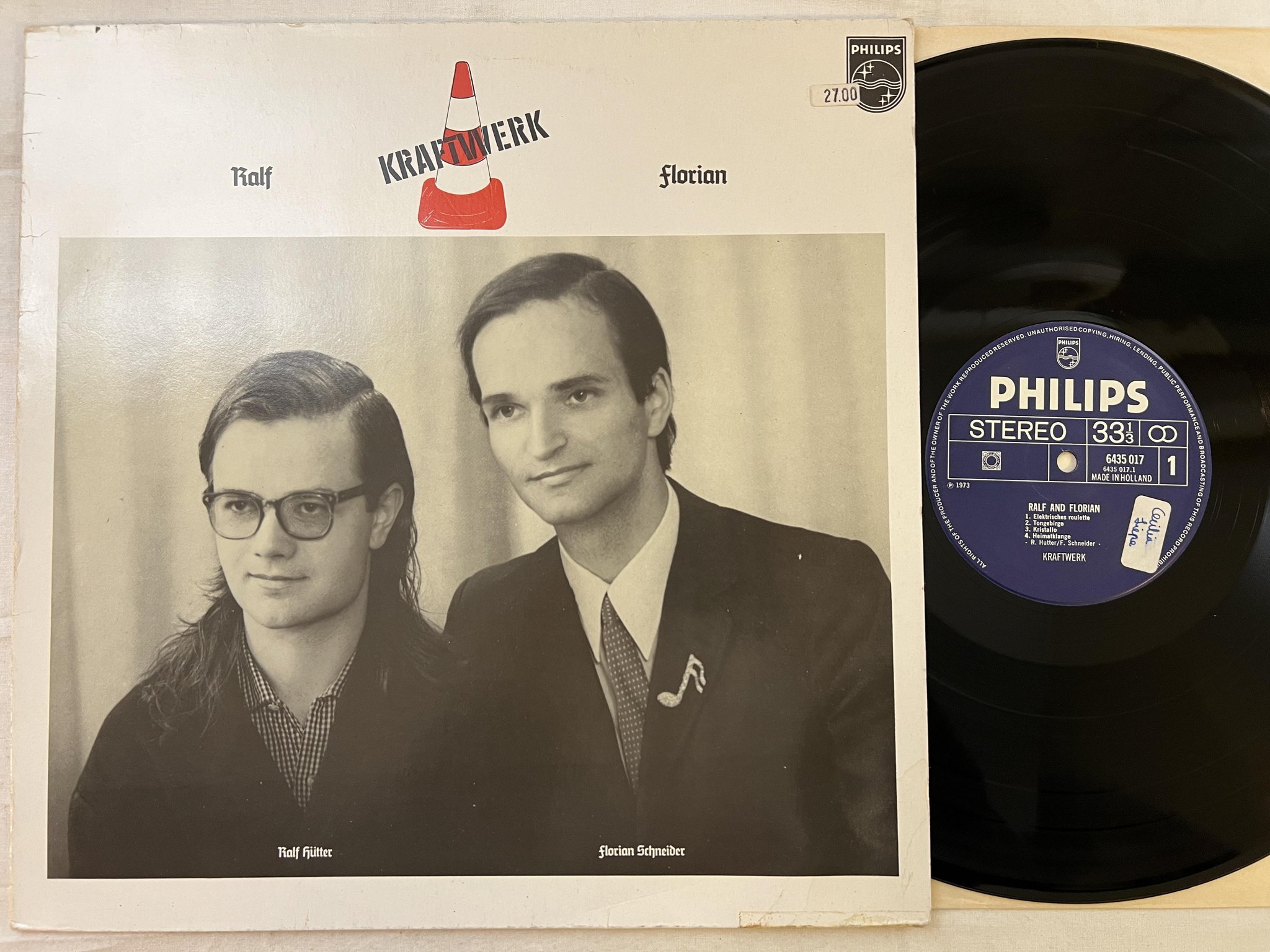Omslagsbild för skivan KRAFTWERK Ralf and Florian LP Hol PHILIPS 6435 017