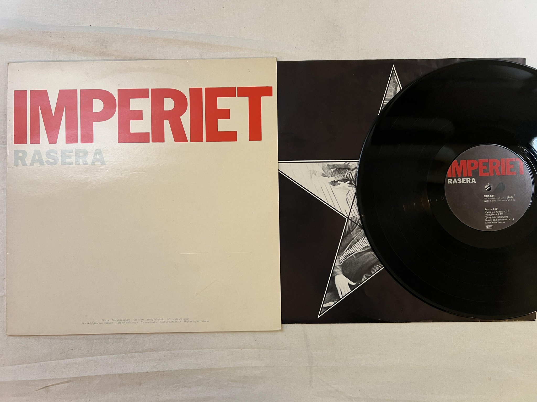 Omslagsbild för skivan IMPERIET rasera LP -83 Swe MISTLUR MLR 35