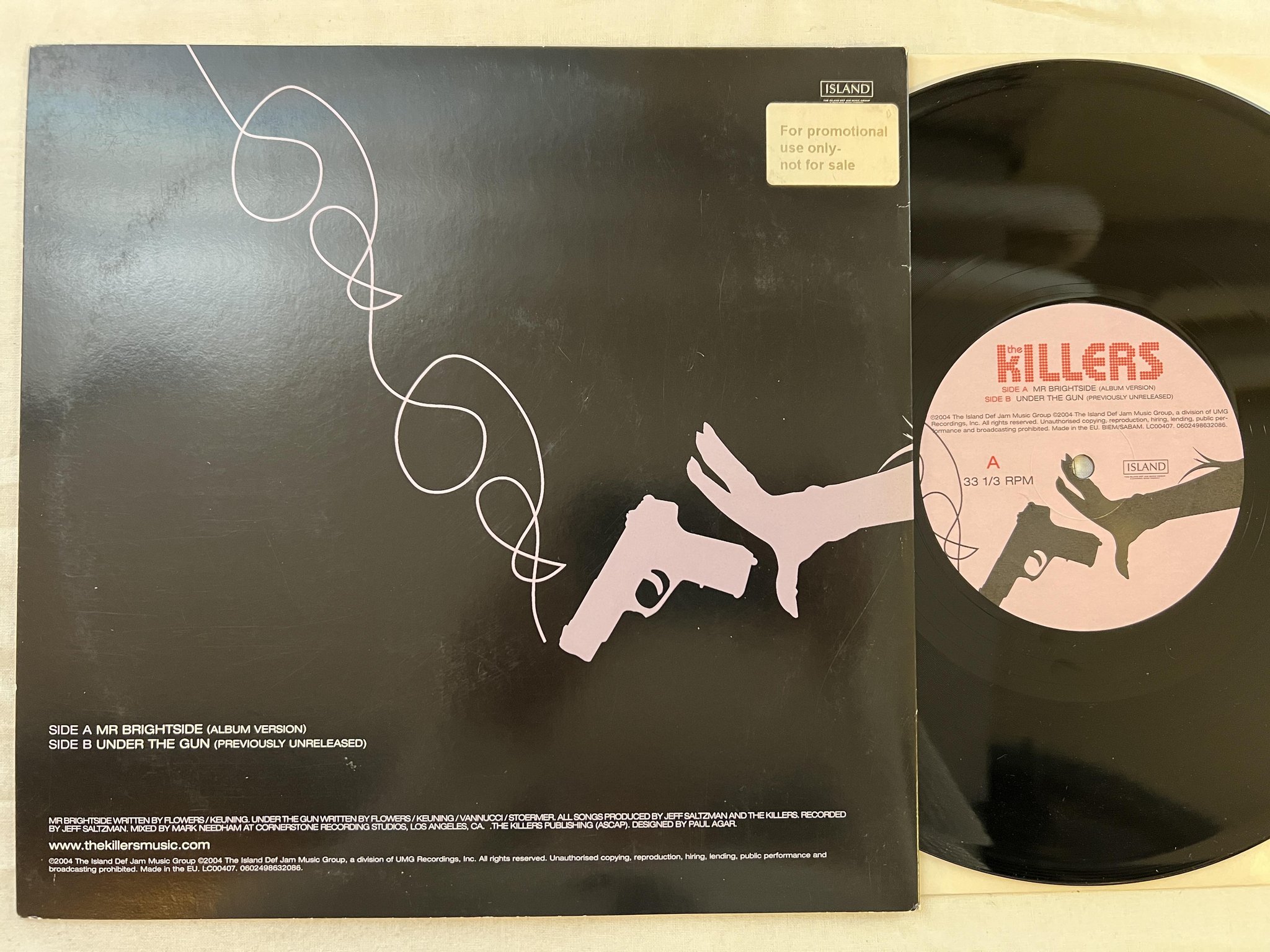 Omslagsbild för skivan THE KILLERS Mr Brightside 10" 2004 ISLAND 0602498632086 ** PROMO **