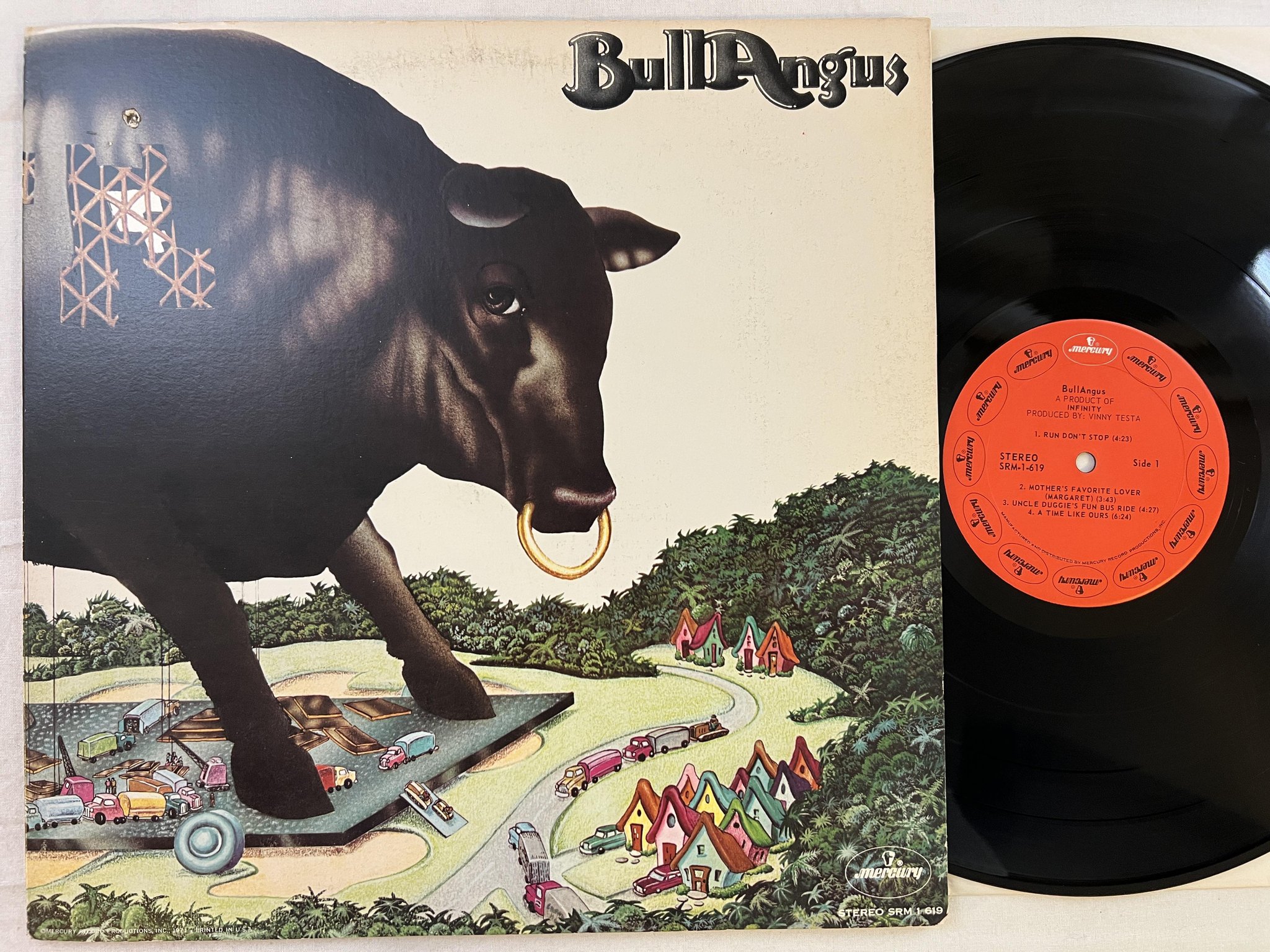 Omslagsbild för skivan BULLANGUS s/t LP -71 US MERCURY SRM-1-619