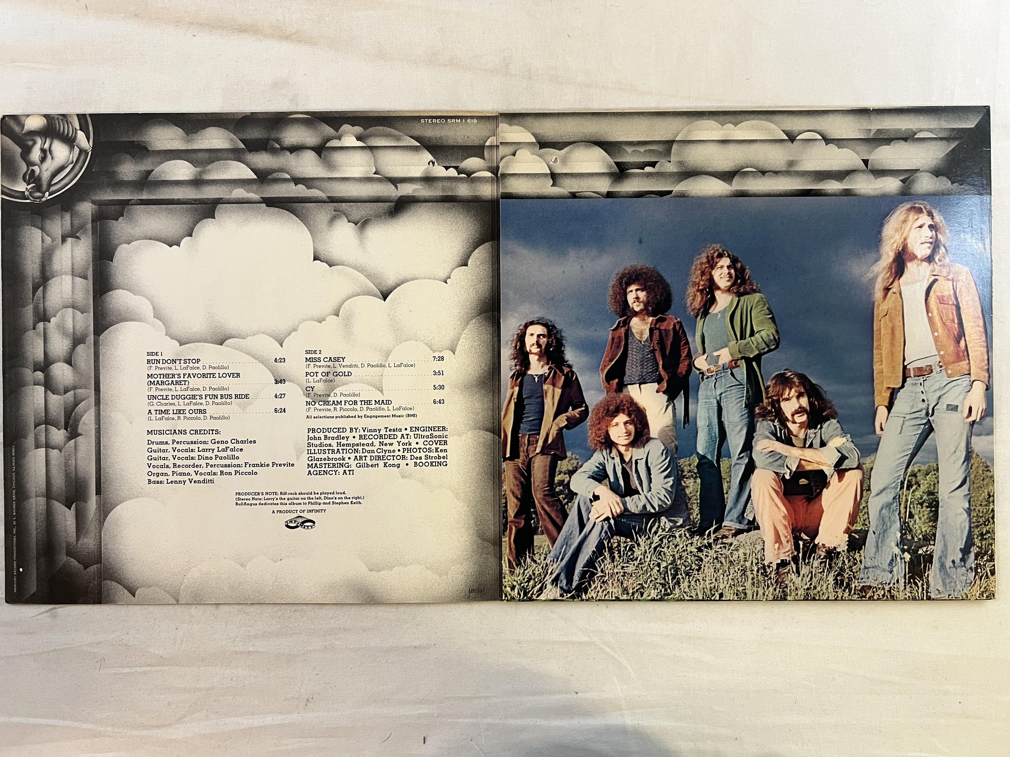 Omslagsbild för skivan BULLANGUS s/t LP -71 US MERCURY SRM-1-619