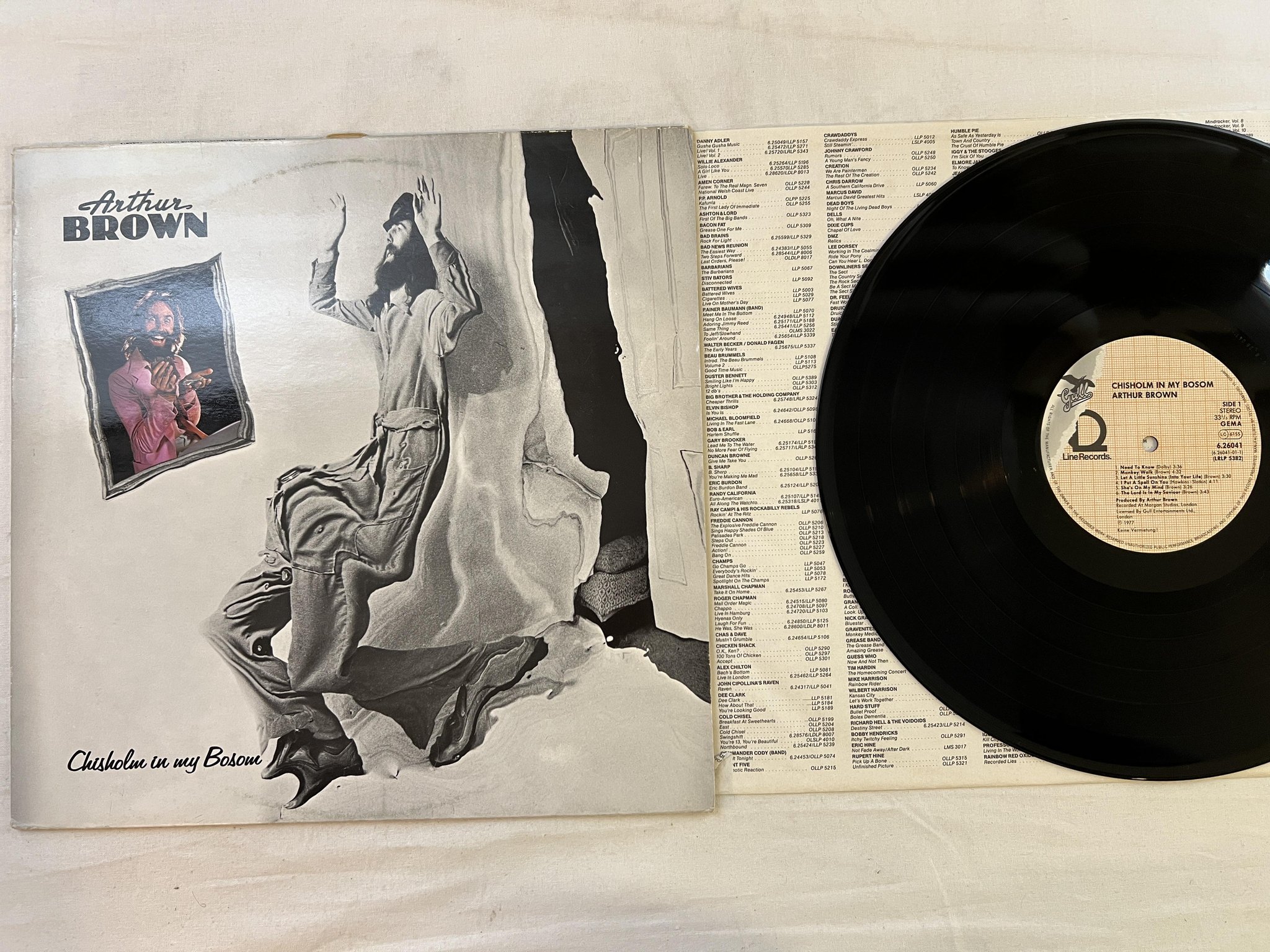 Omslagsbild för skivan ARTHUR BROWN chrisholm in my bosom LP Ger LINE 626041