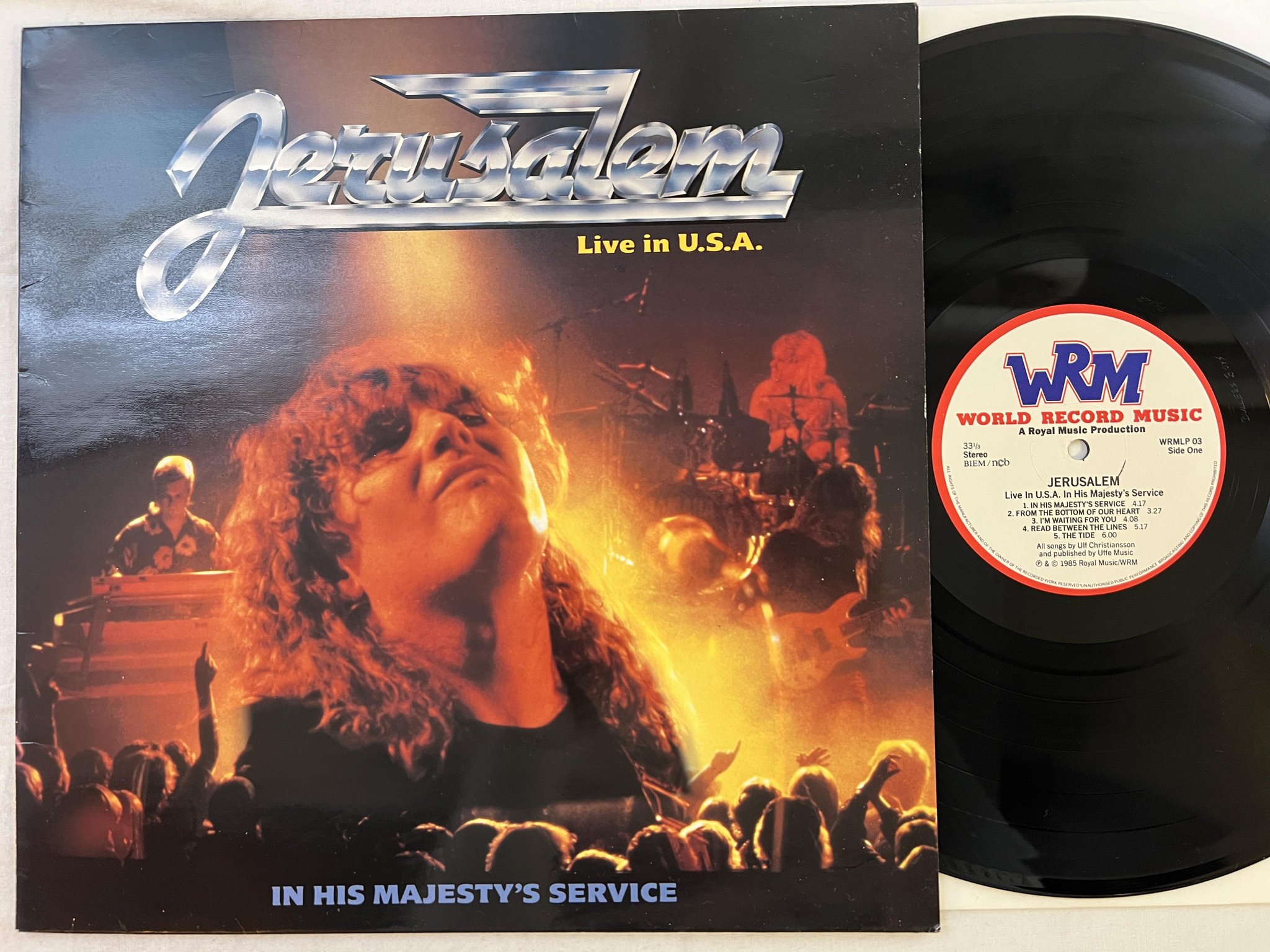 Omslagsbild för skivan JERUSALEM s/t LP -85 ncb WORLD RECORDS MUSIC WRMLP 03