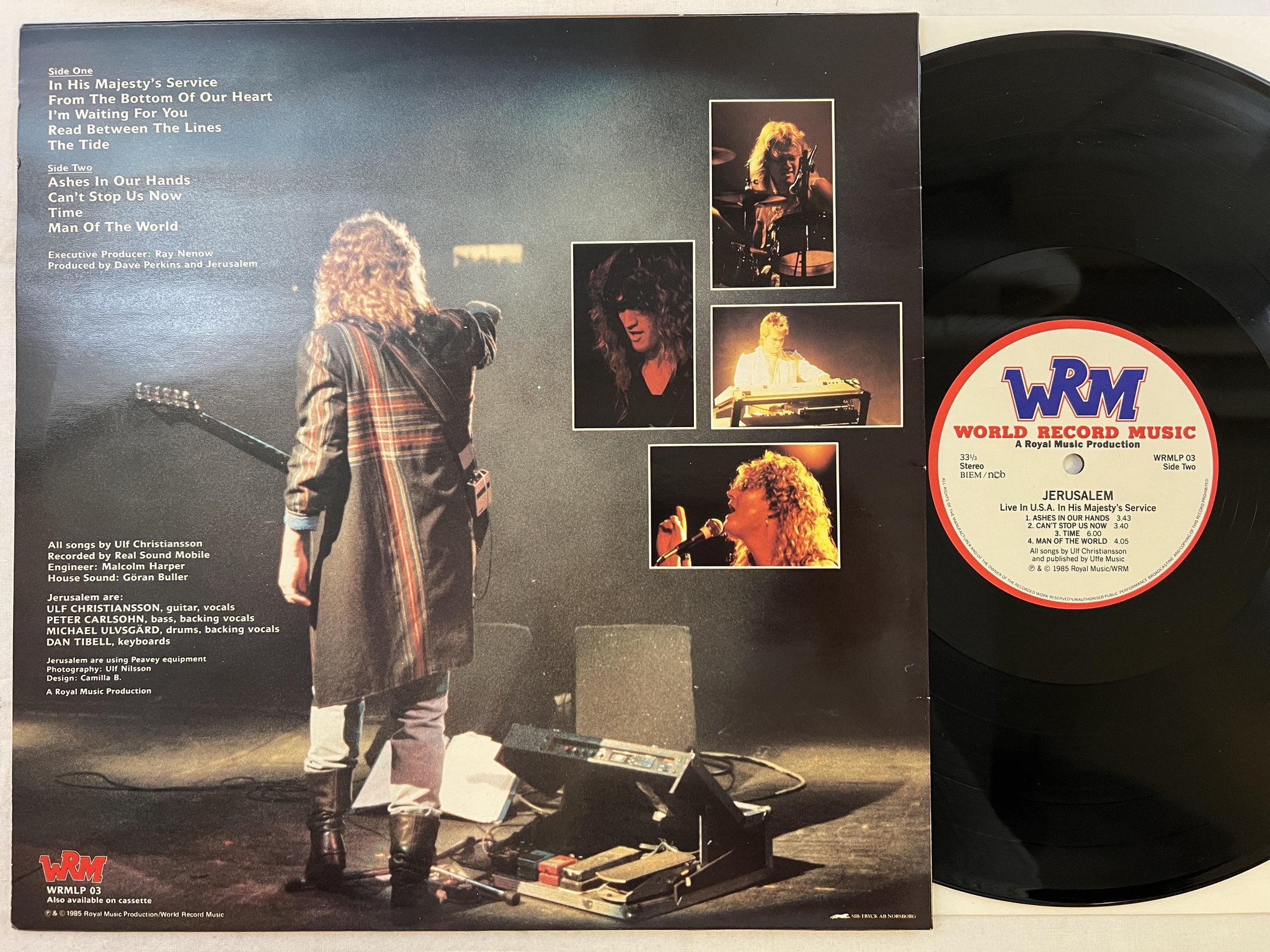 Omslagsbild för skivan JERUSALEM s/t LP -85 ncb WORLD RECORDS MUSIC WRMLP 03