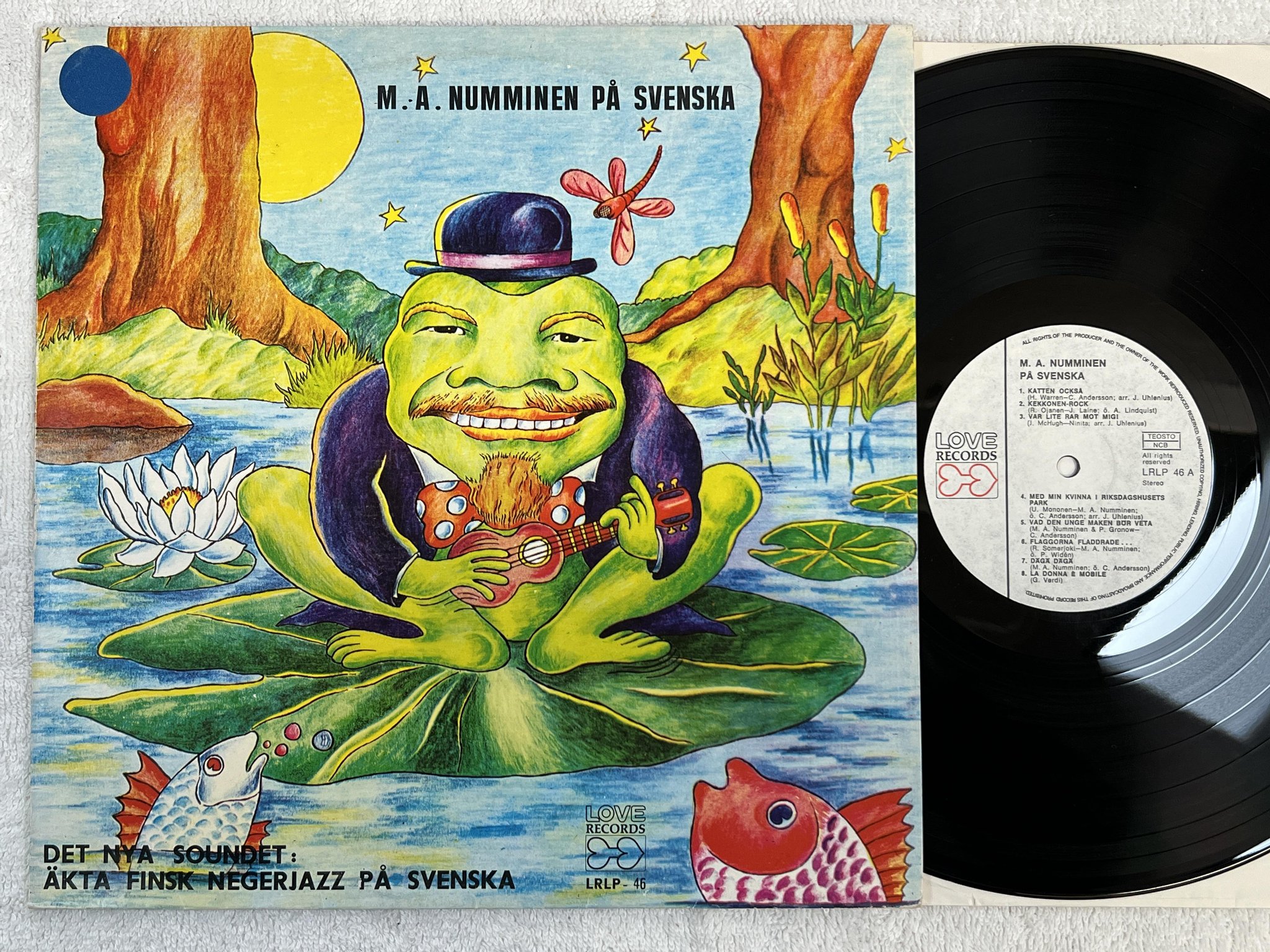 Omslagsbild för skivan MA NUMMINEN på svenska LP -72 Finland LOVE LRLP-46