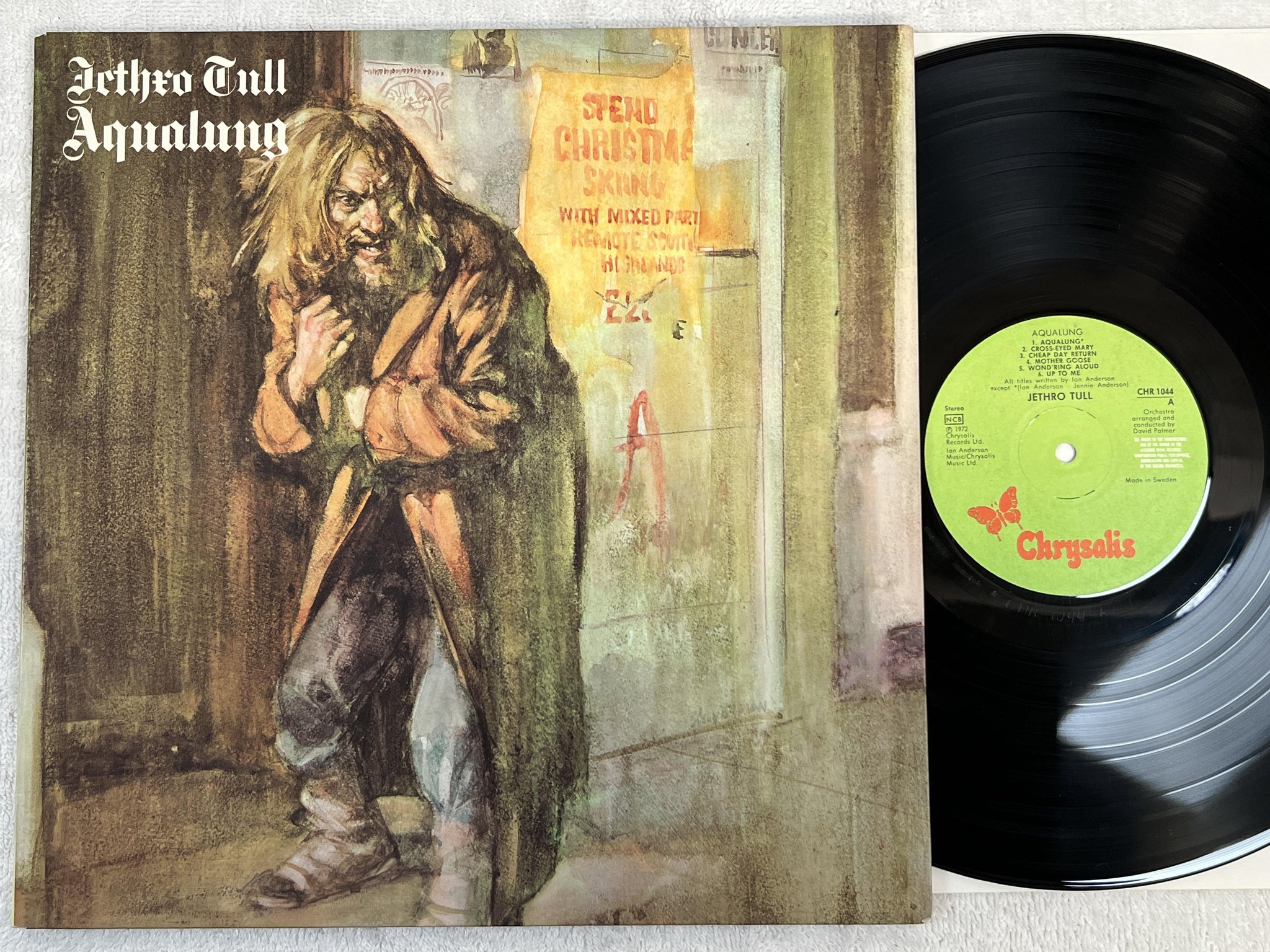 Omslagsbild för skivan JETHRO TULL aqualung LP ncb CHRYSALIS CHR 1044