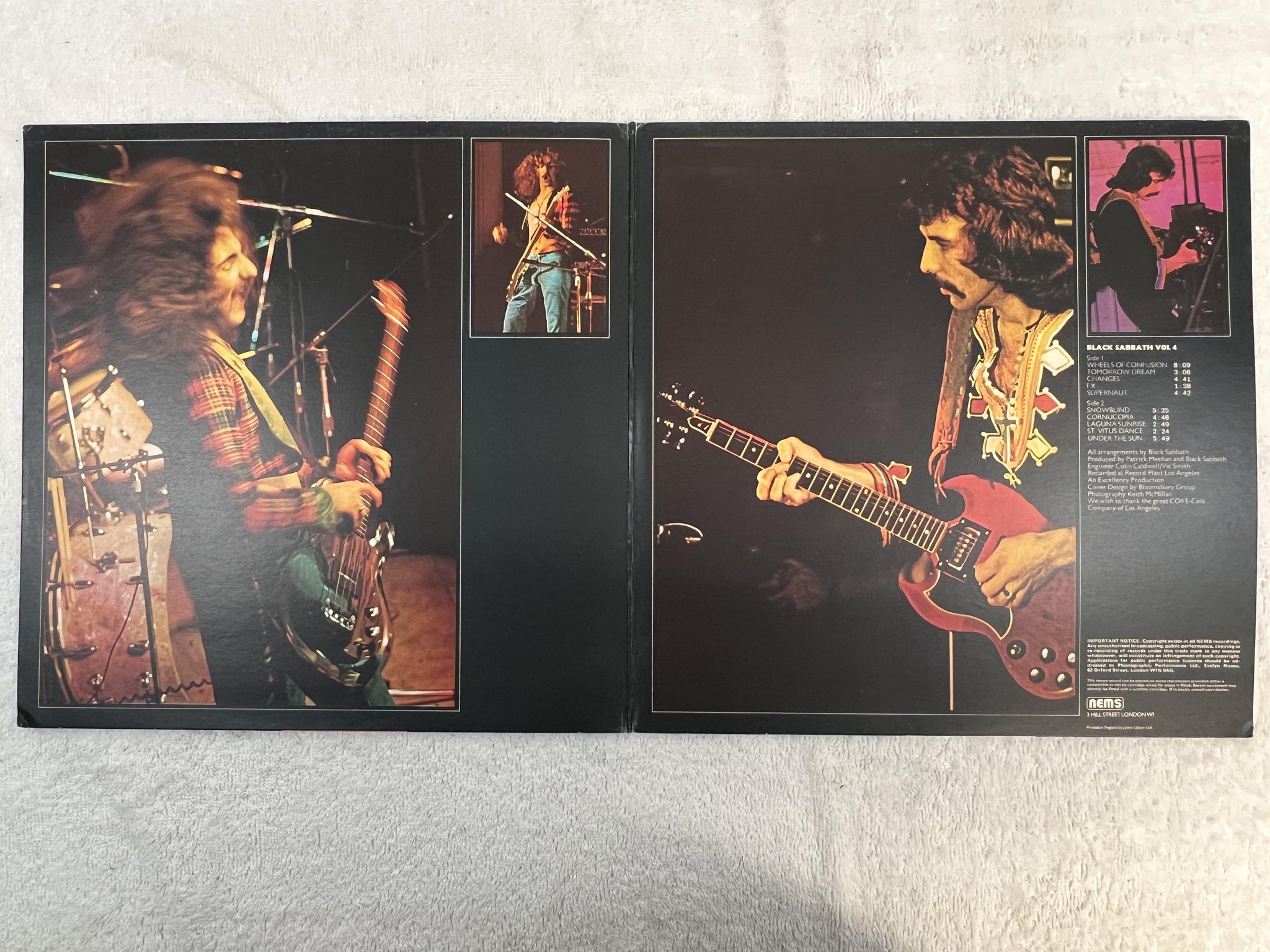Omslagsbild för skivan BLACK SABBATH vol 4 LP UK NEMS NEL 6005