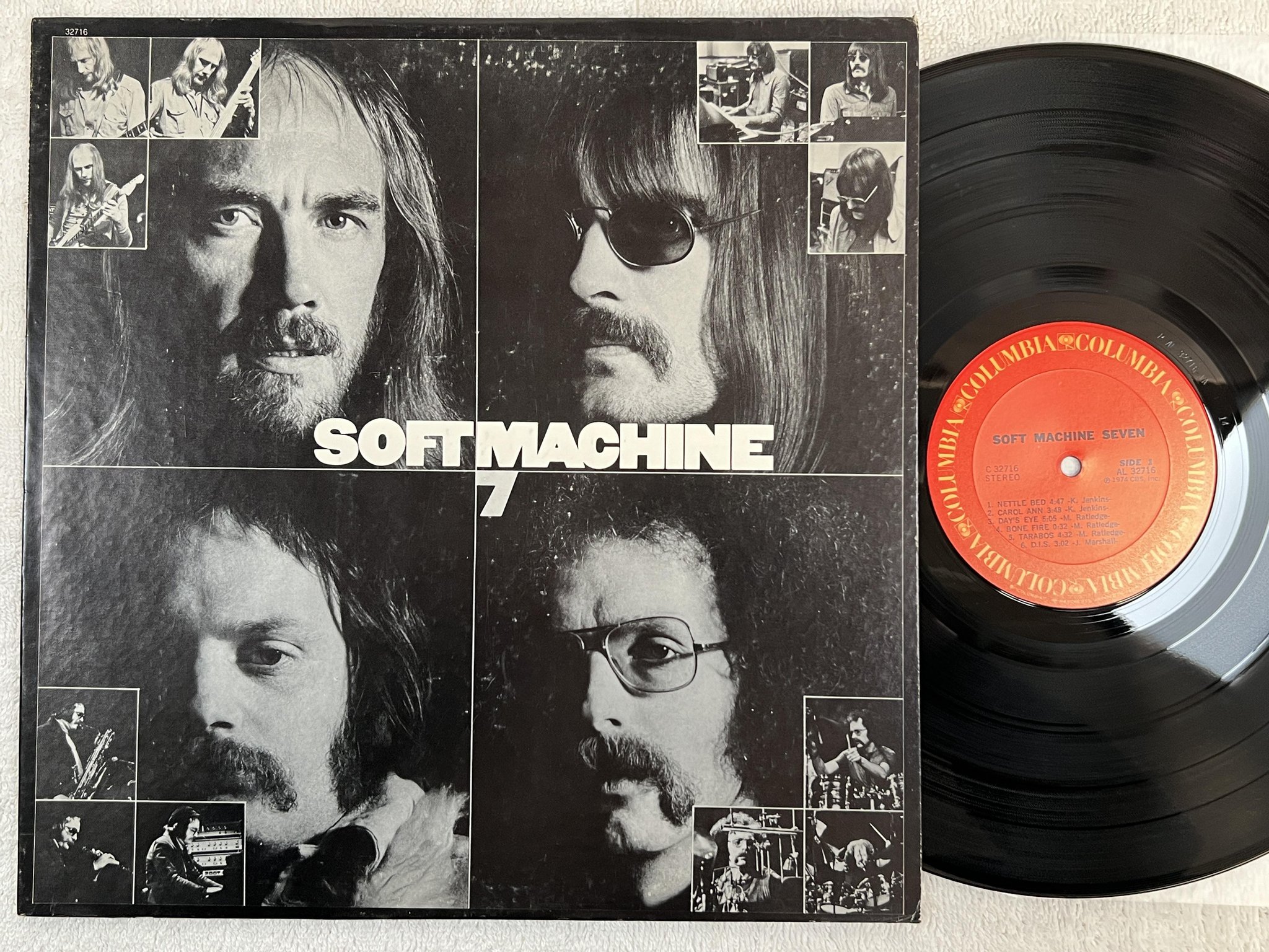 Omslagsbild för skivan SOFT MACHINE seven LP -74 US COLUMBIA C 32716