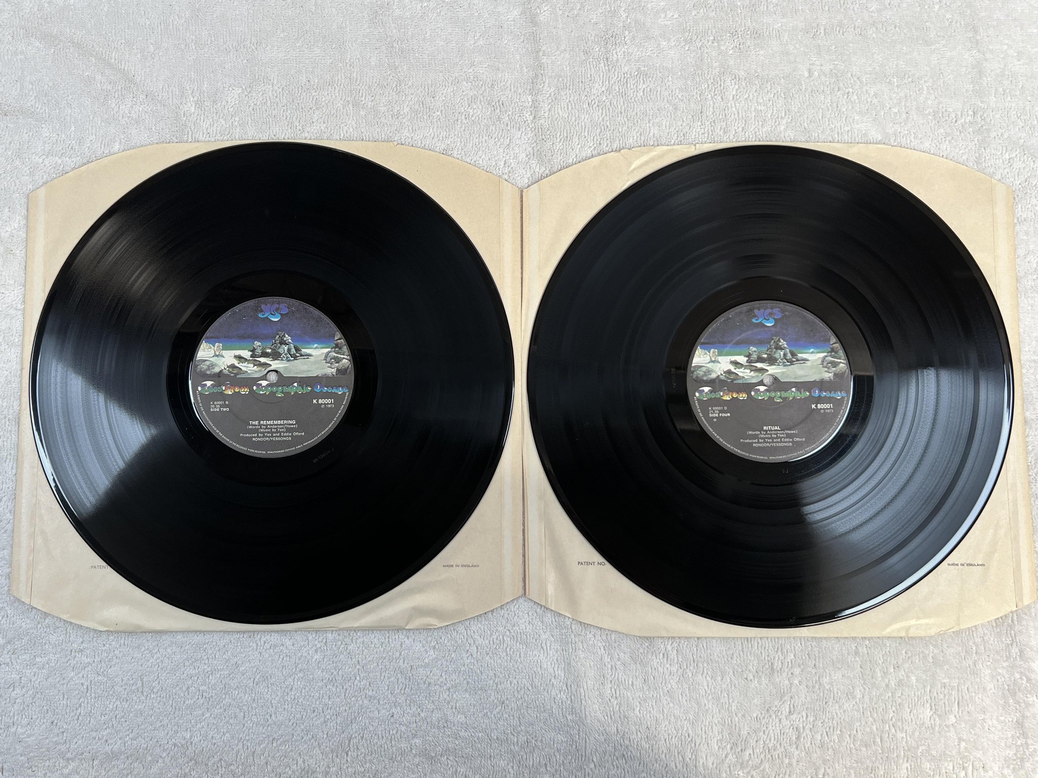 Omslagsbild för skivan YES the remembering 2xLP UK ATLANTIC K 80001