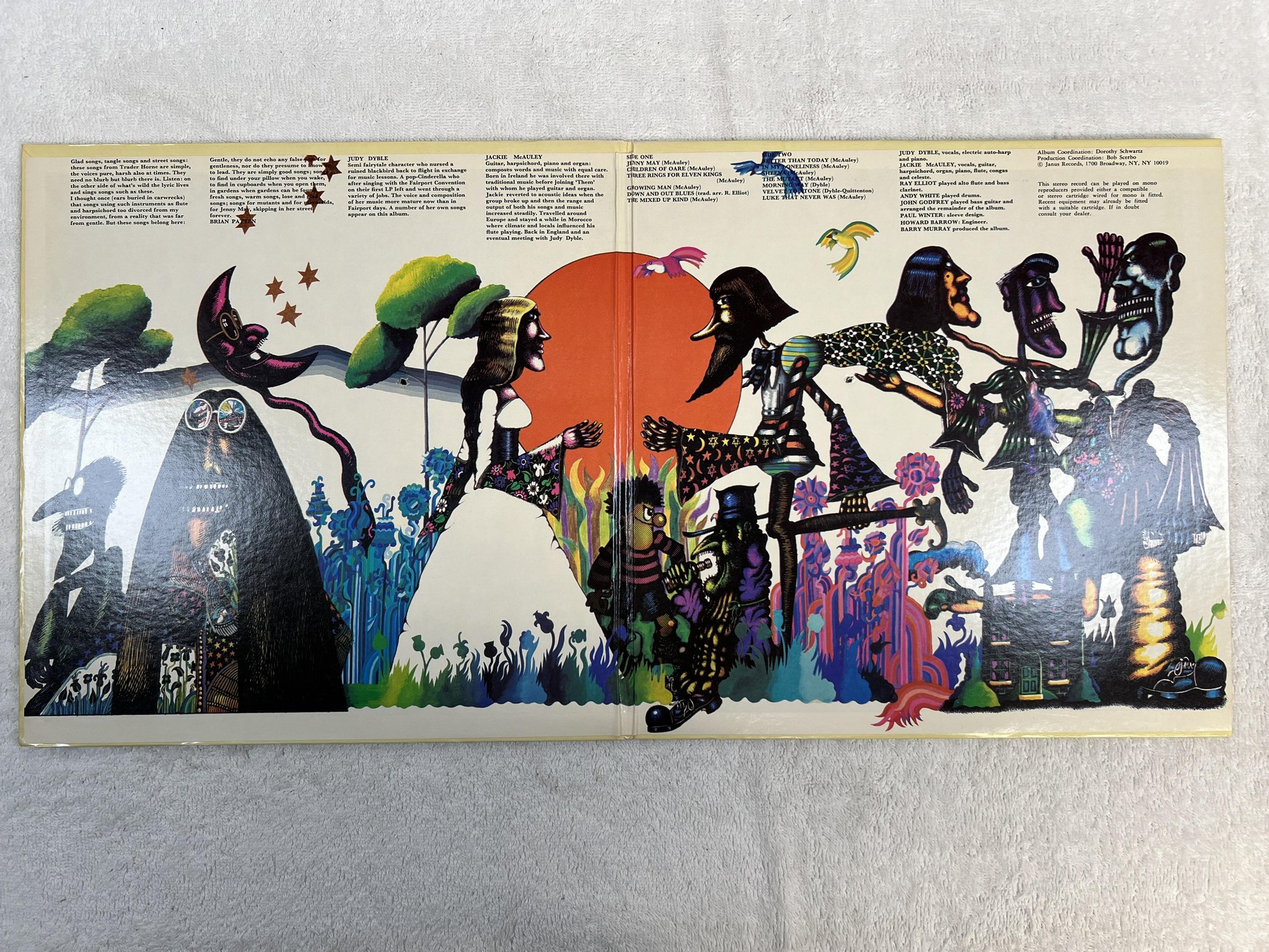 Omslagsbild för skivan TRADER HORNE Morning Way LP -70 US JANUS JLS-3012