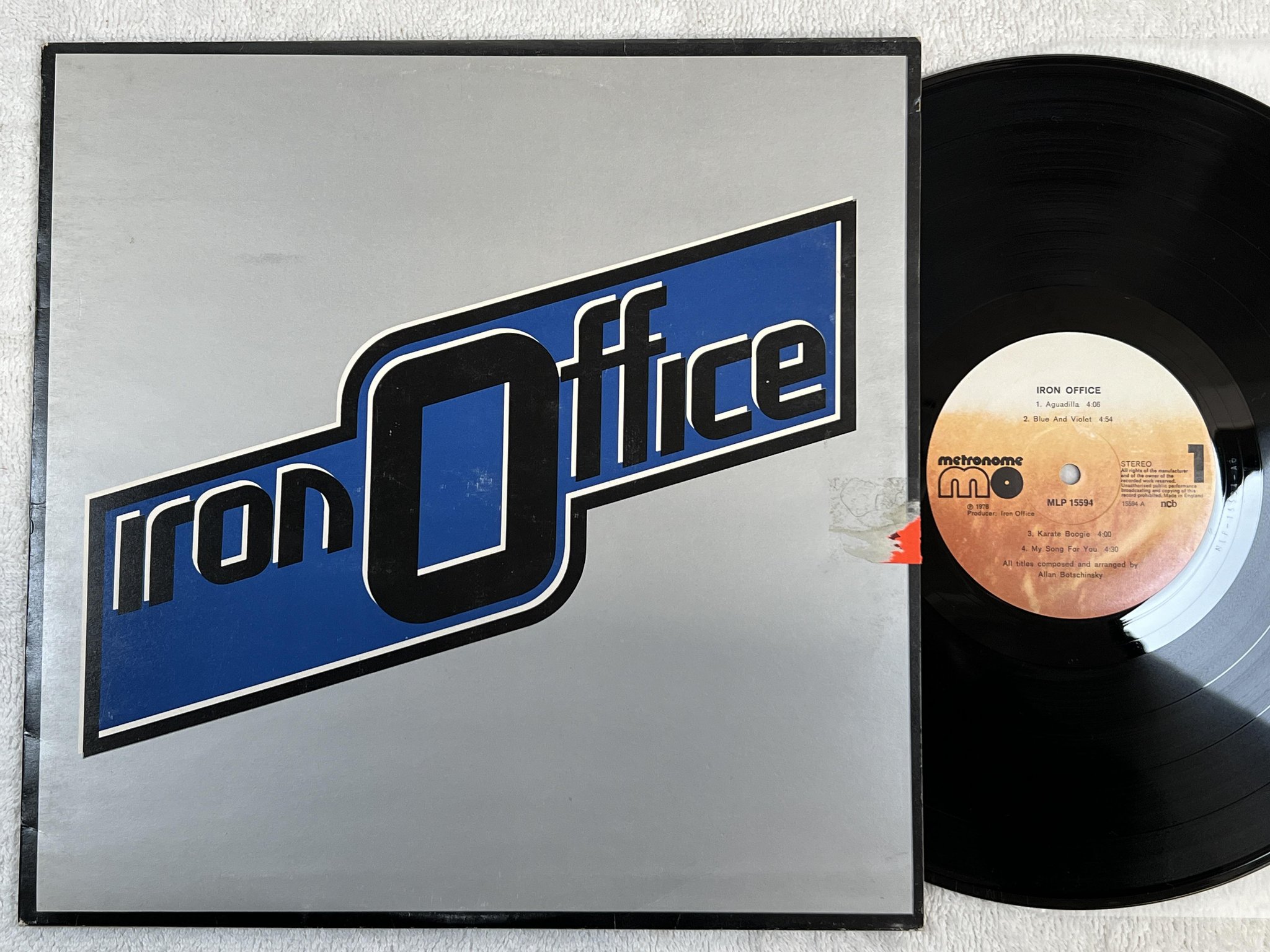 Omslagsbild för skivan IRON OFFICE s/t LP -76 ncb METRONOME MLP 15594 *** FUNKY JAZZ ***
