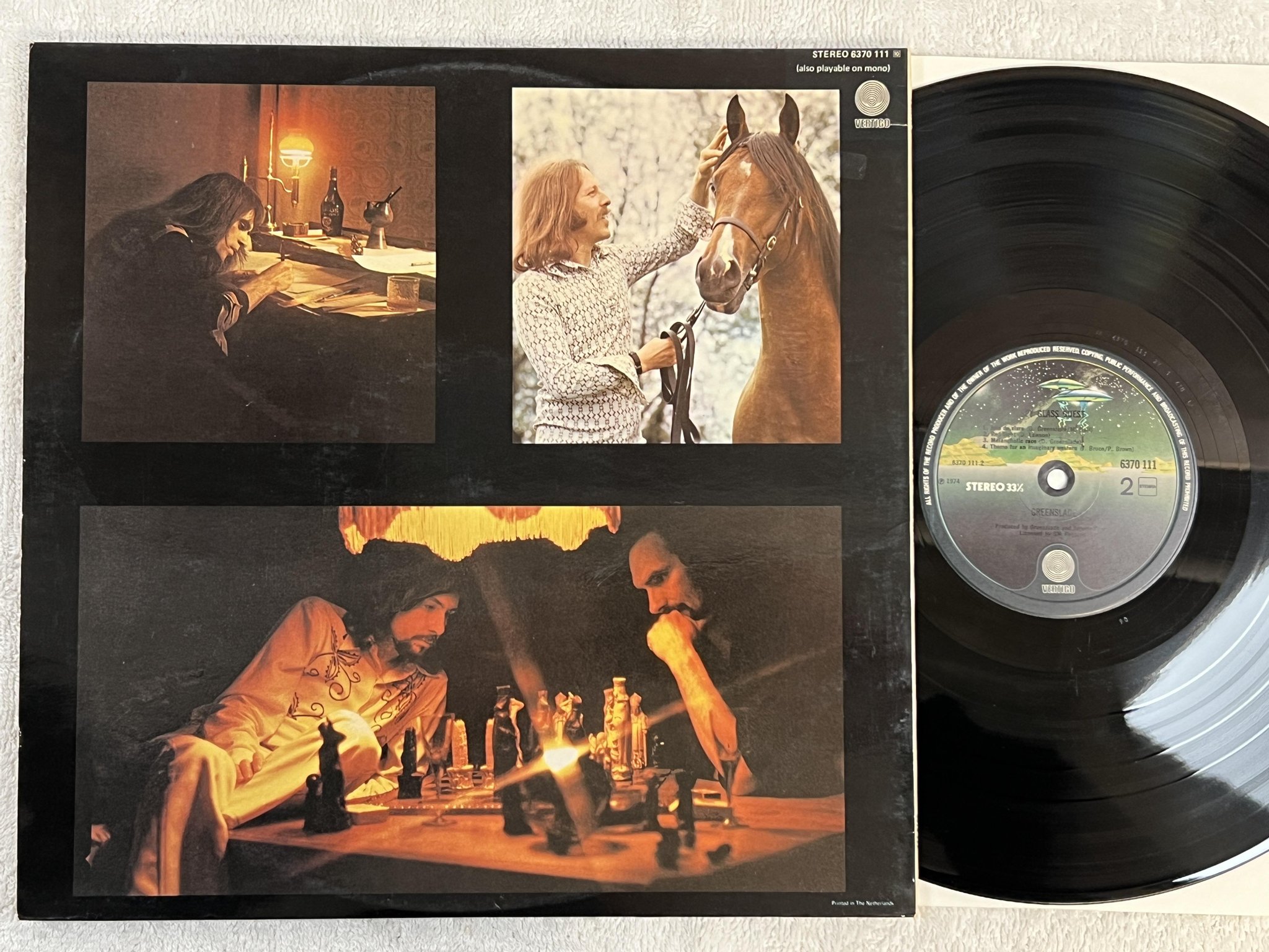 Omslagsbild för skivan GREENSLADE spyglass guest LP -74 Hol VERTIGO 6370 111