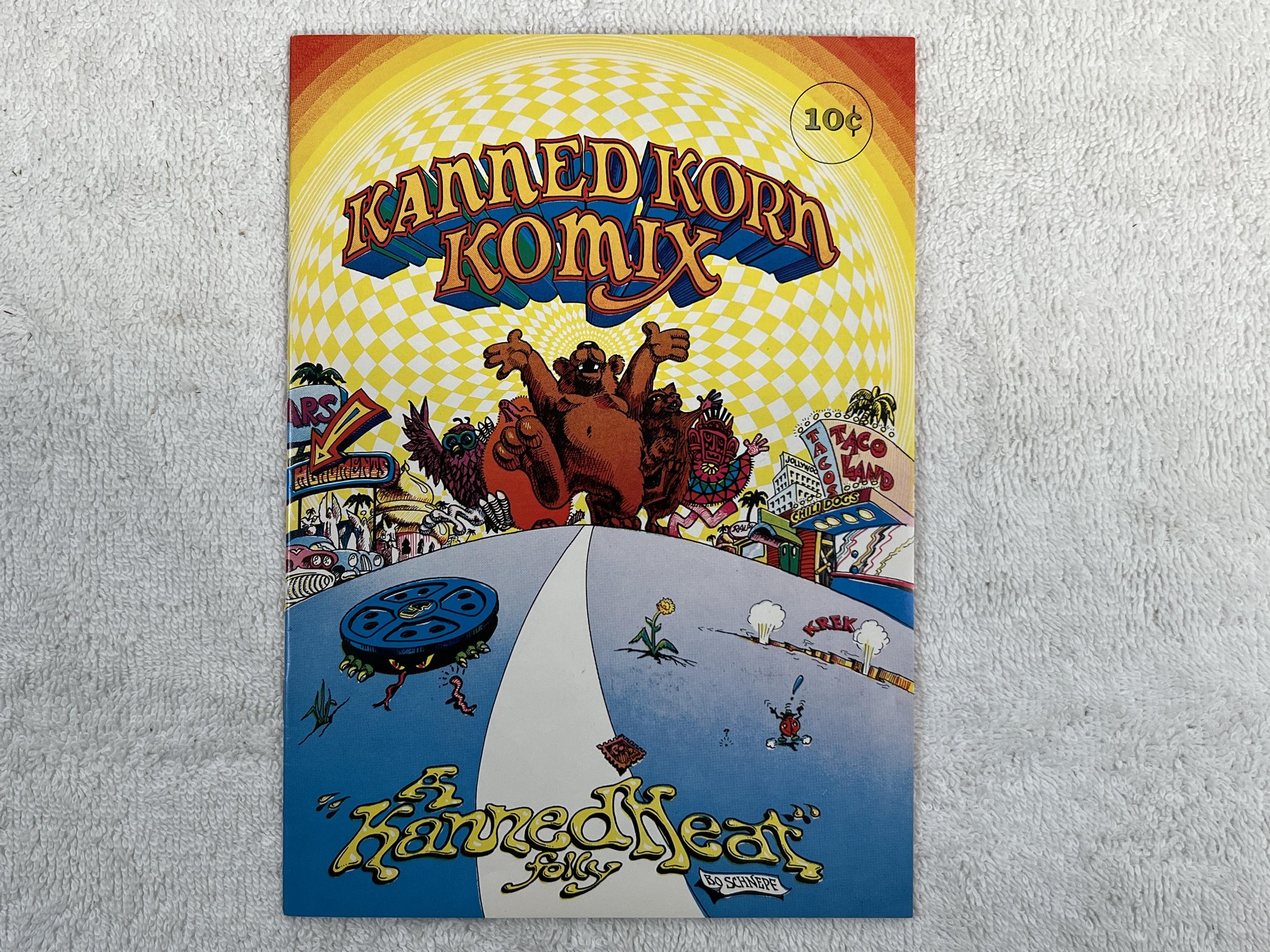 Omslagsbild för skivan CANNED HEAT future blues LP -70 US LIBERTY LST-11002 *** kanned korn komix ***