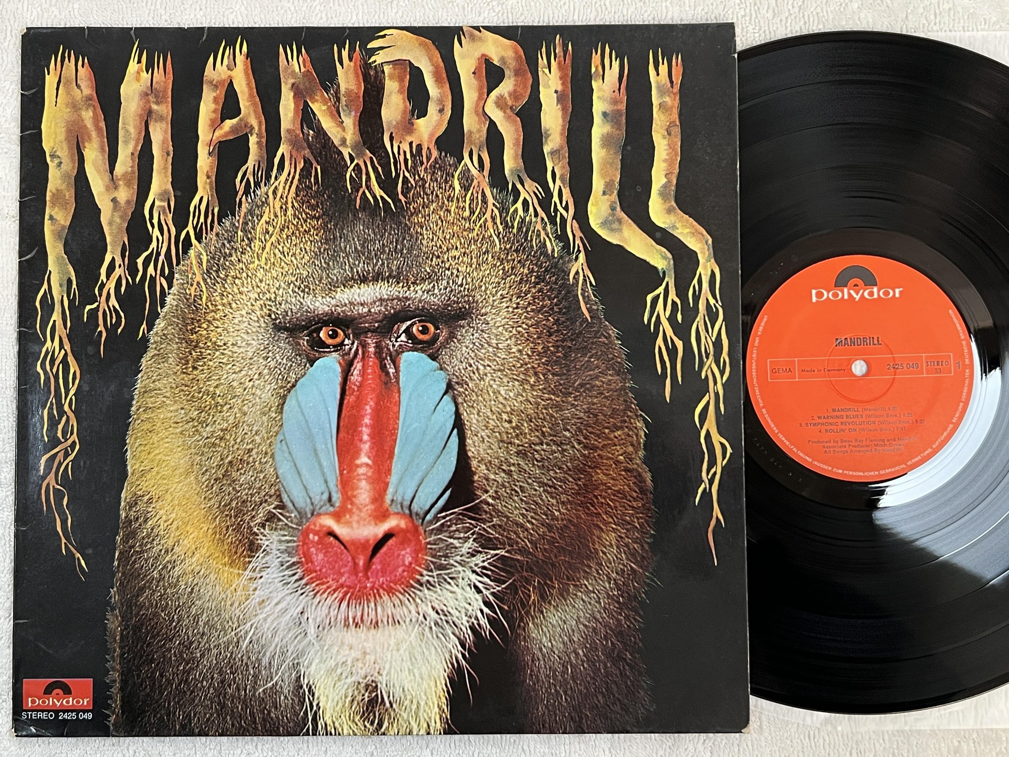 Omslagsbild för skivan MANDRILL s/t LP -71 Ger POLYDOR 2425 049
