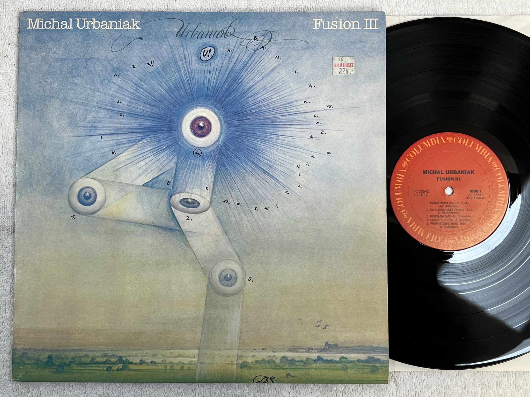 Omslagsbild för skivan MICHAEL URBANIAK fusion III LP -75 US COLUMBIA PC 33542