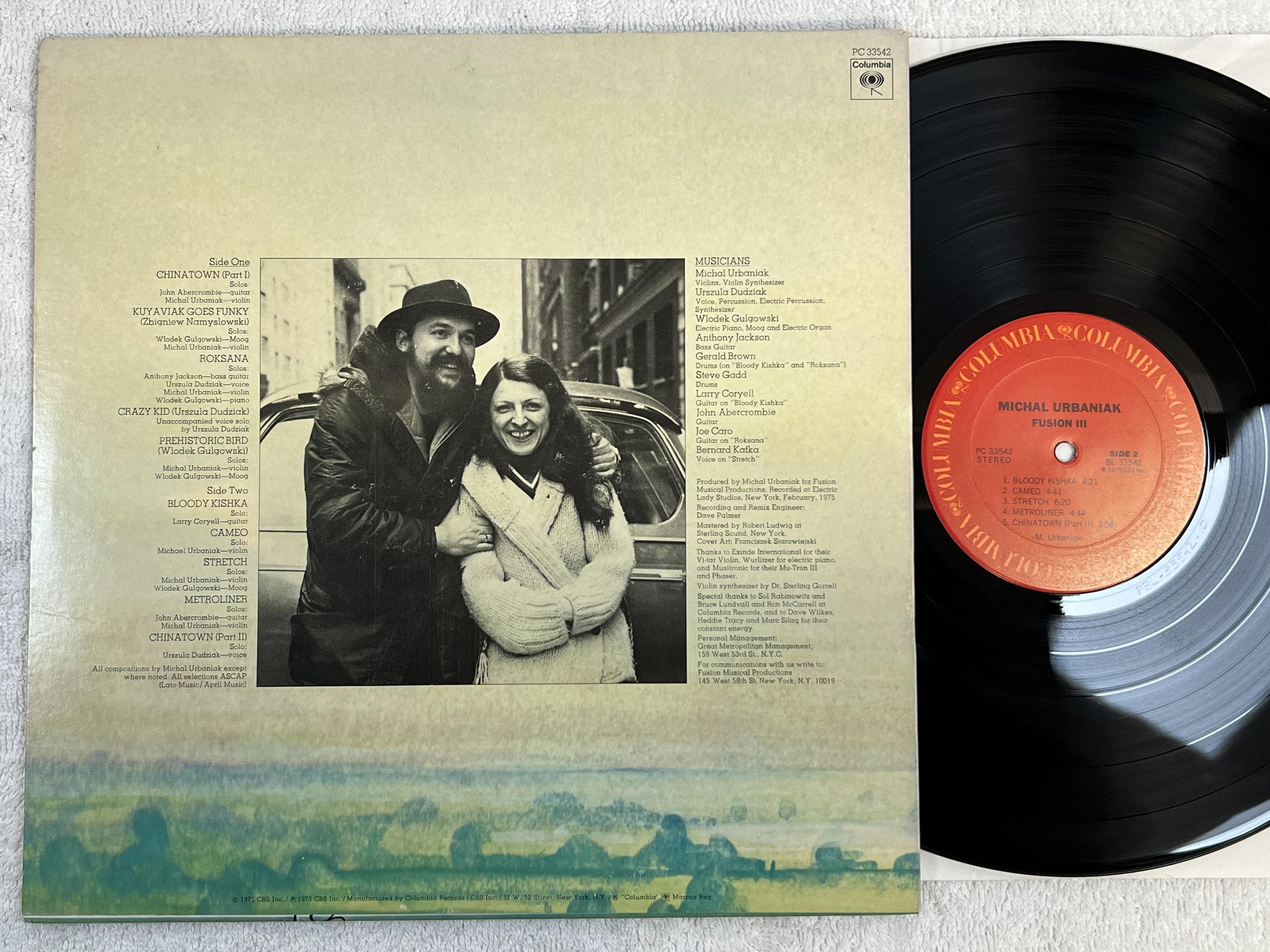 Omslagsbild för skivan MICHAEL URBANIAK fusion III LP -75 US COLUMBIA PC 33542