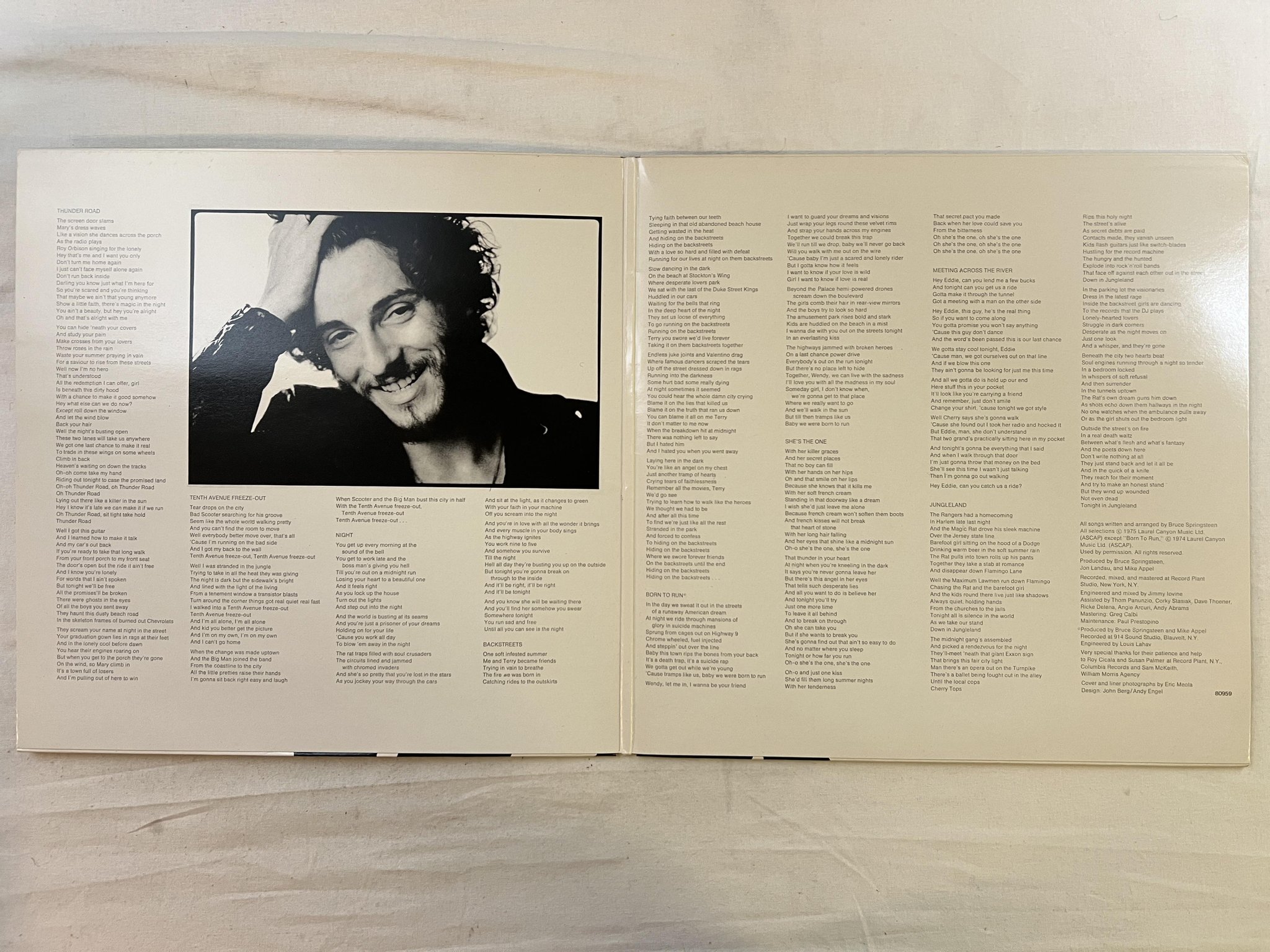 Omslagsbild för skivan BRUCE SPRINGSTEEN born to run LP -75 Hol CBS 80959