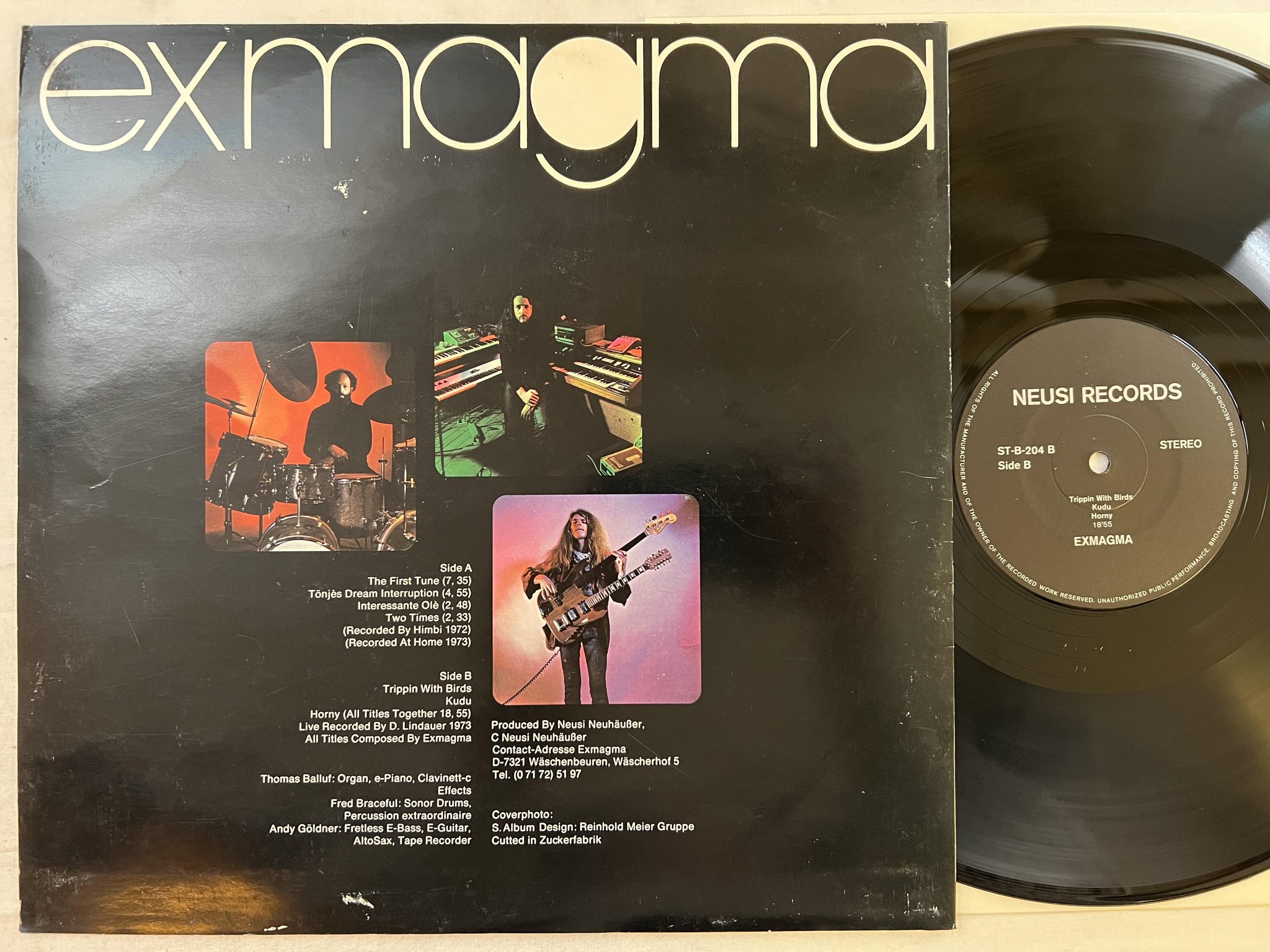 Omslagsbild för skivan EXMAGMA s/t LP -73 Ger NEUSI ST-B-204 *** Rare Krautrock ***