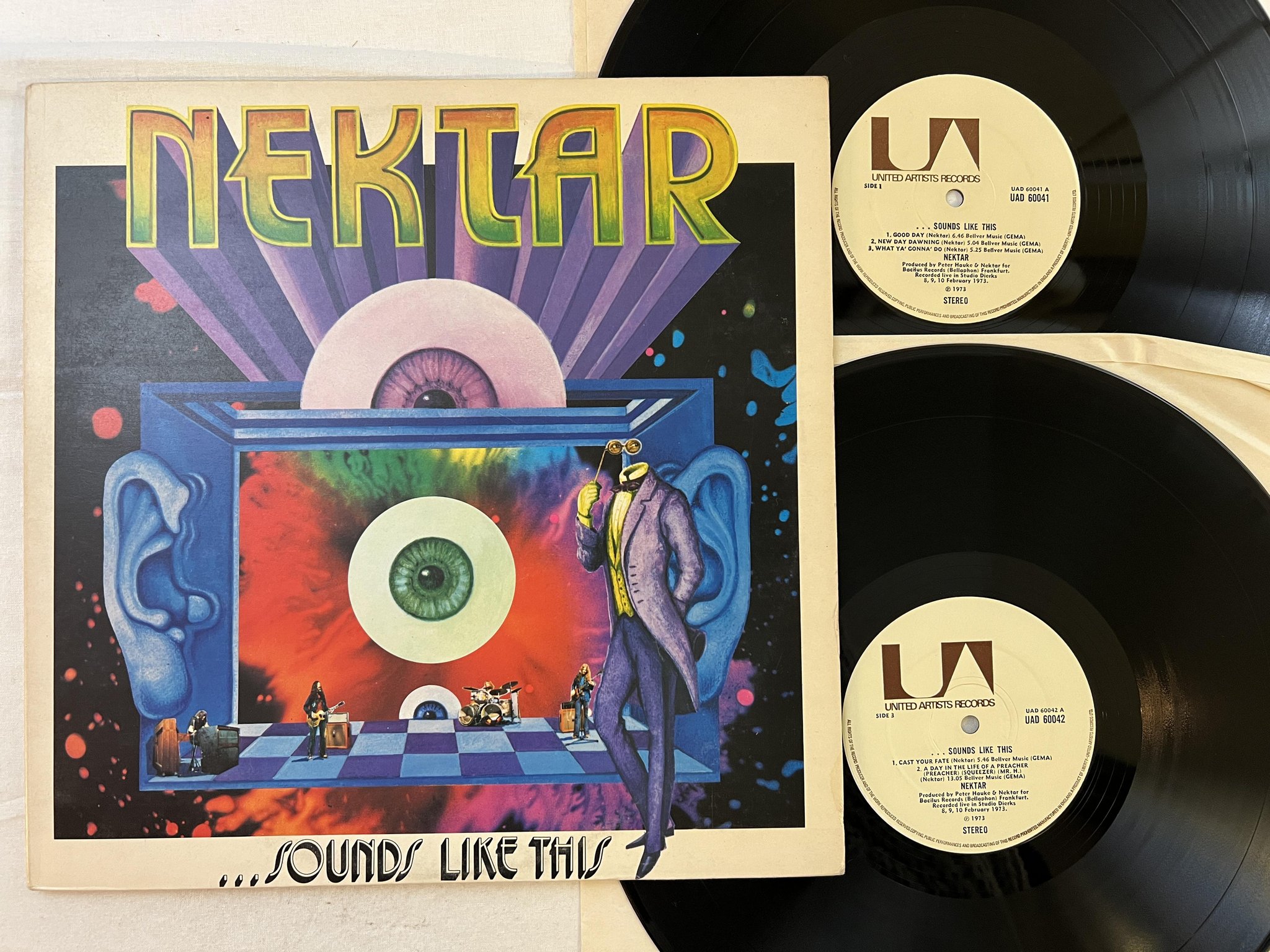 Omslagsbild för skivan NEKTAR Nektar ...Sounds Like This LP -73 UK united artists UAD 60042