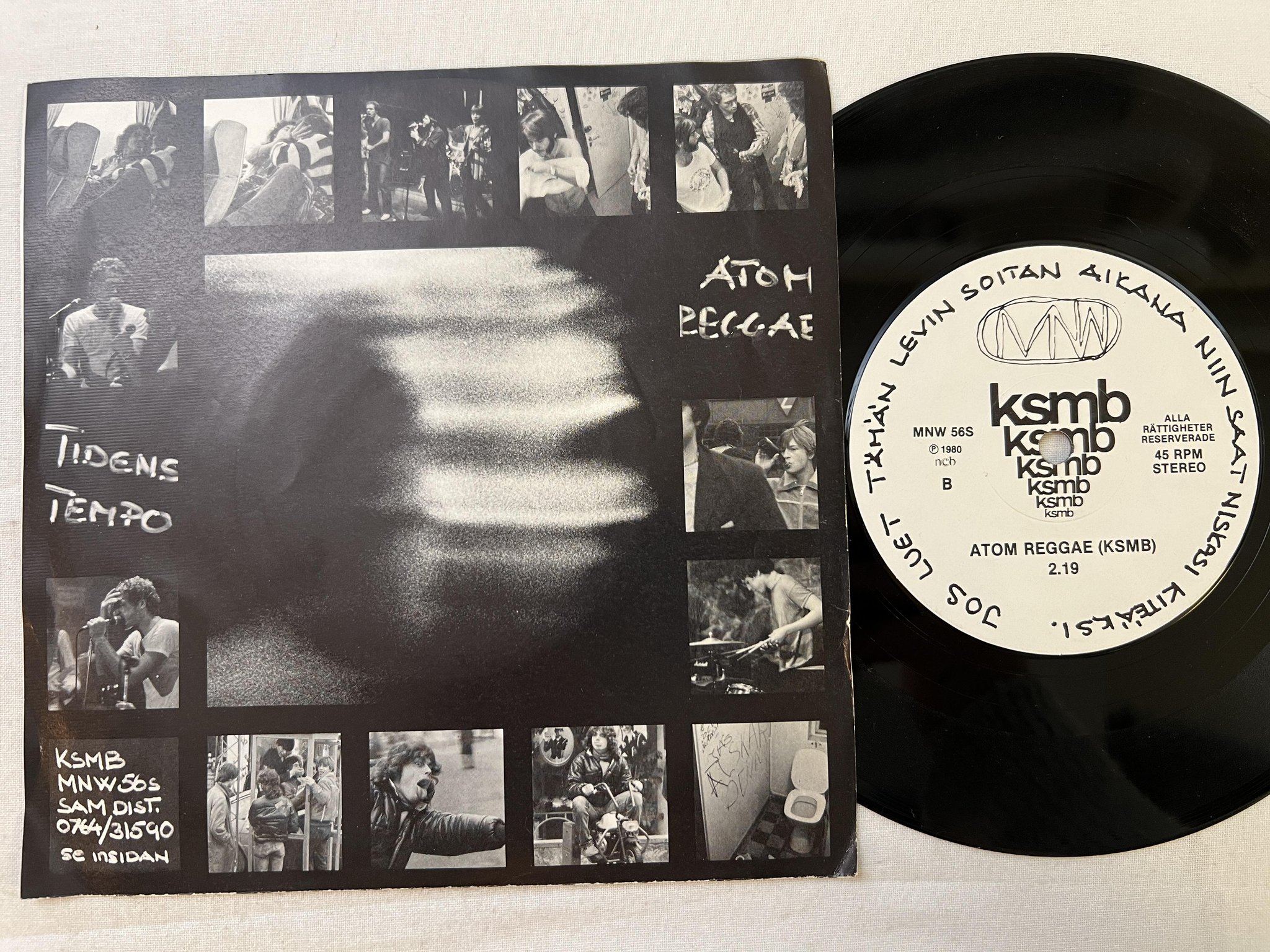 Omslagsbild för skivan KSMB tidens tempo 7" -80 Swe MNW 58S