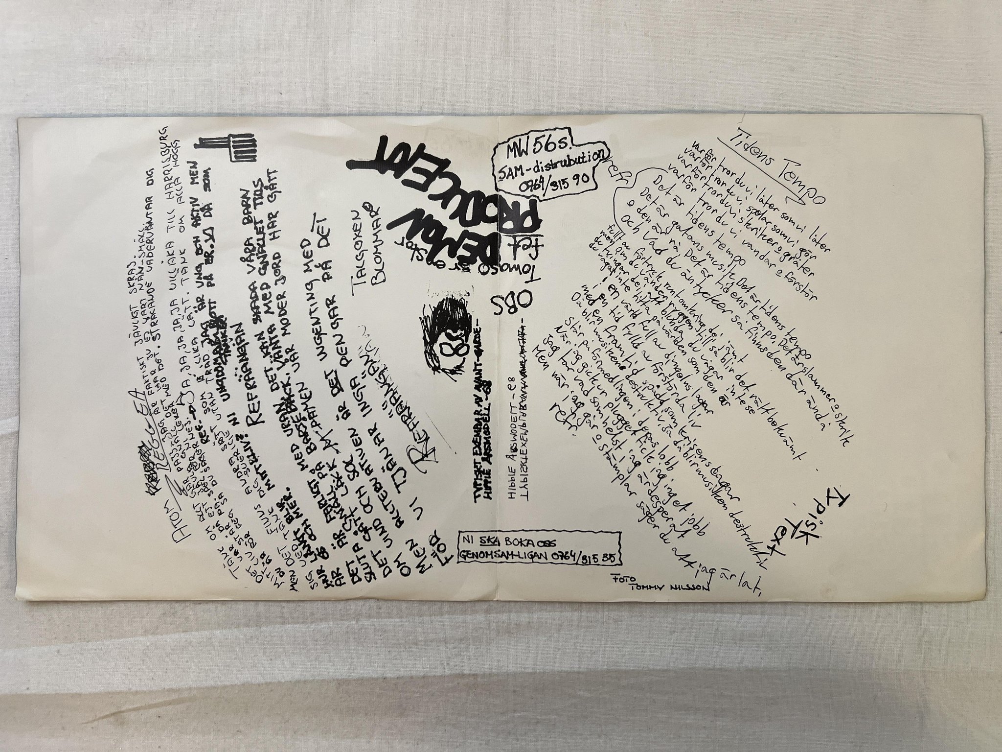 Omslagsbild för skivan KSMB tidens tempo 7" -80 Swe MNW 58S