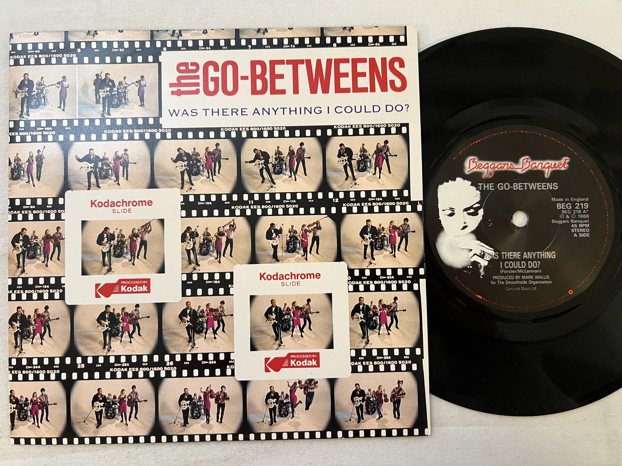 Omslagsbild för skivan THE GO-BETWEENS was there anything 7" -88 BEGGARS BANQUET BEG 219