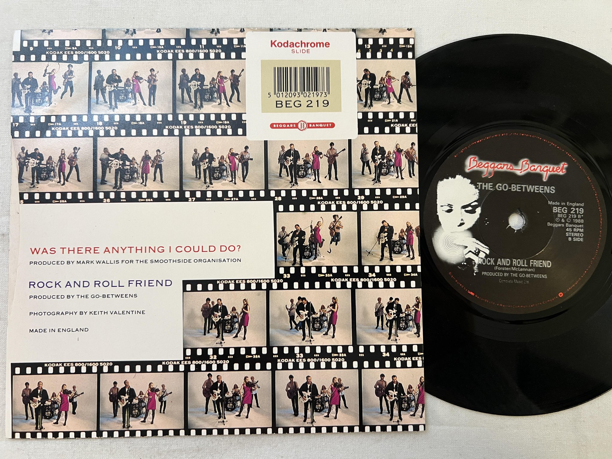 Omslagsbild för skivan THE GO-BETWEENS was there anything 7" -88 BEGGARS BANQUET BEG 219