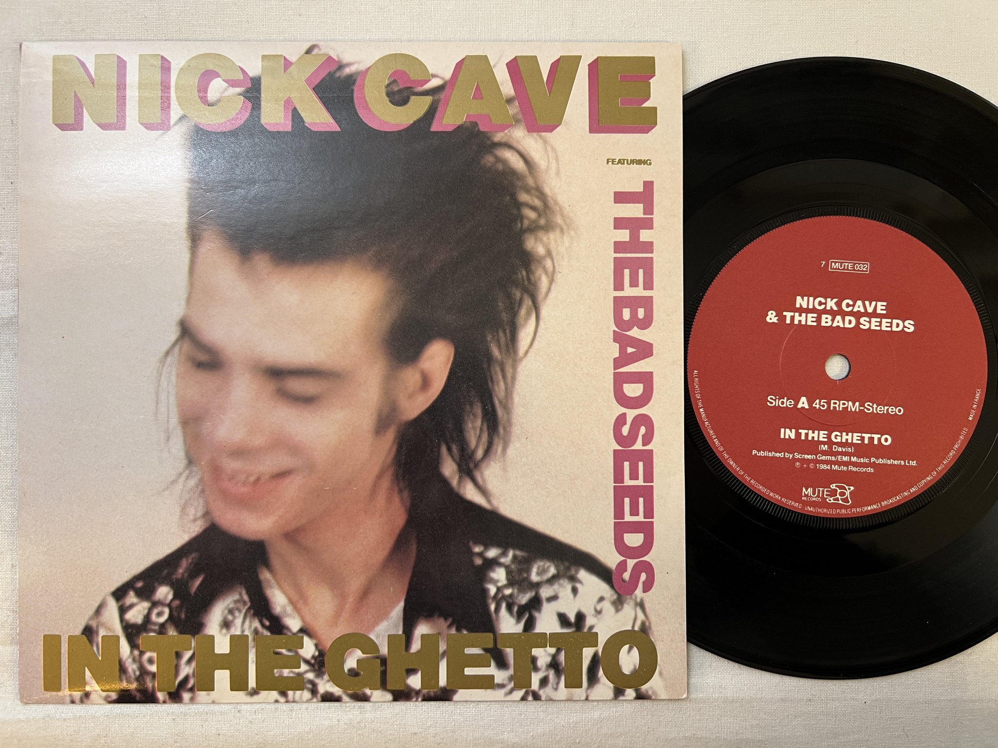 Omslagsbild för skivan NICK CAVE & THE BAD SEEDS in the ghetto LP -84 MUTE 7MUTE032