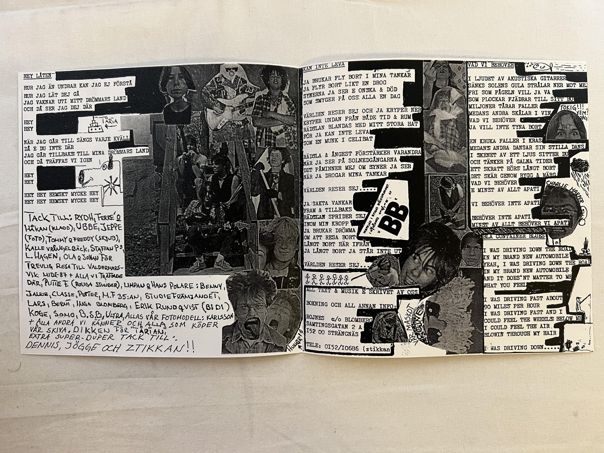 Omslagsbild för skivan ROJNES Kækar Bananer Eller....?? 7" -87 Swe private swedish punk