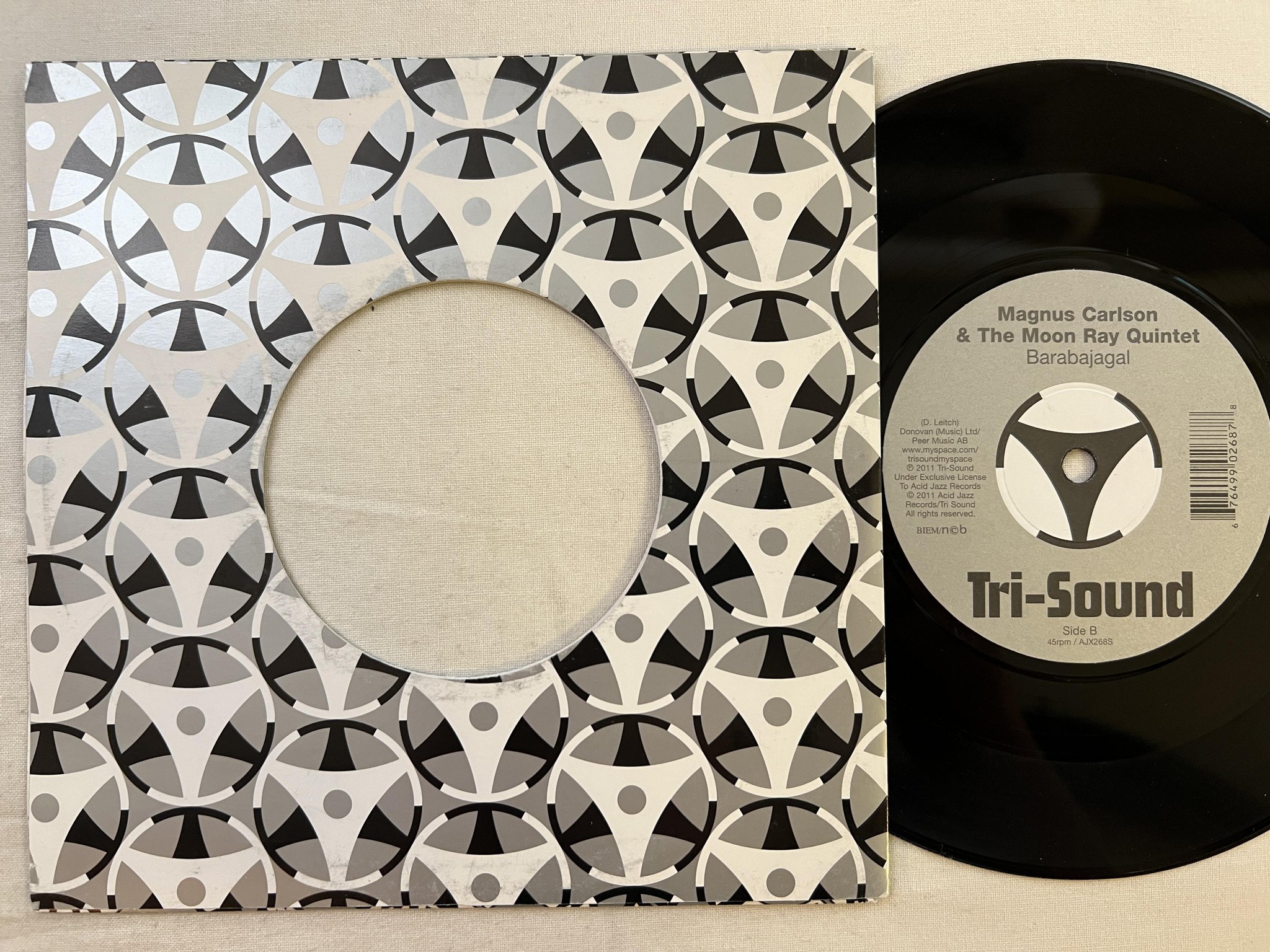 Omslagsbild för skivan MAGNUS CARLSON From Now On 7" 2011 UK ACID JAZZ AJX268S *** YEAH ***