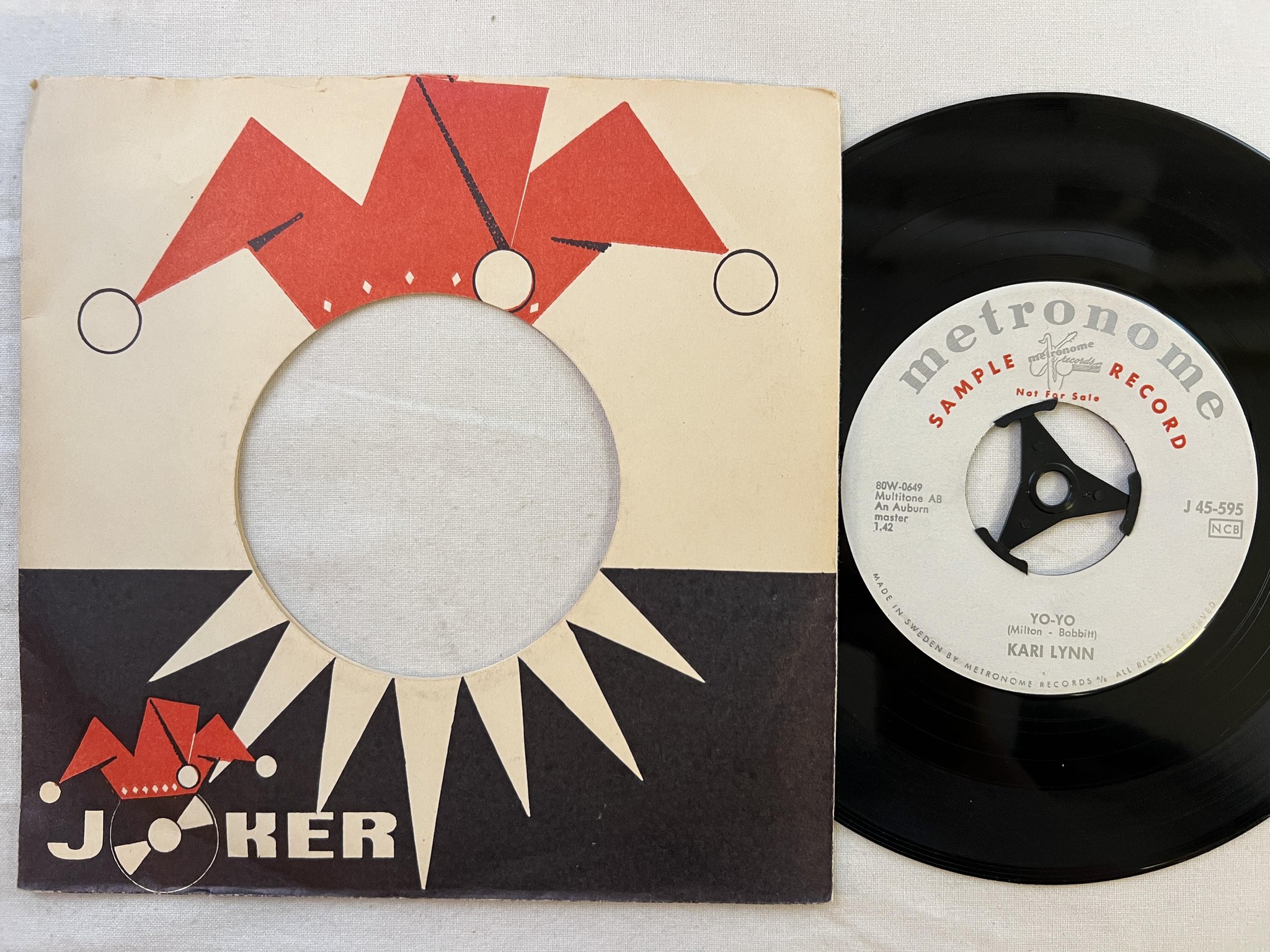 Omslagsbild för skivan KARI LYNN Summer Day 7"ep -61 METRONOME J 45-595 *** PROMO ***