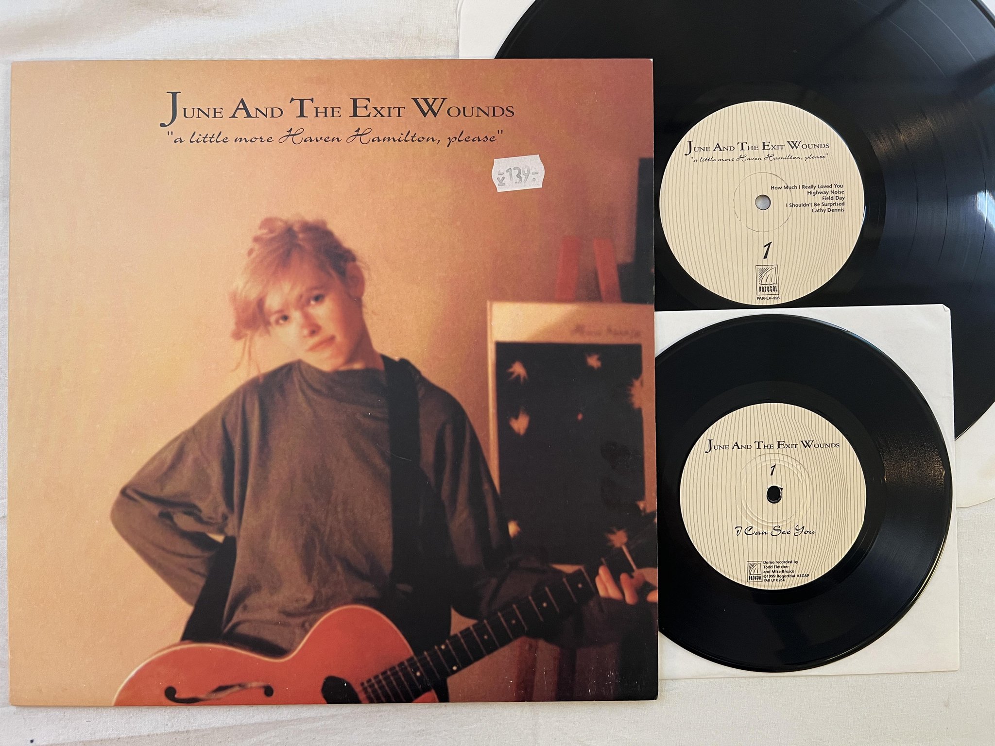 Omslagsbild för skivan JUNE & THE EXIT WOUNDS A Little More Haven Hamilton, Please LP + 7" -98 US