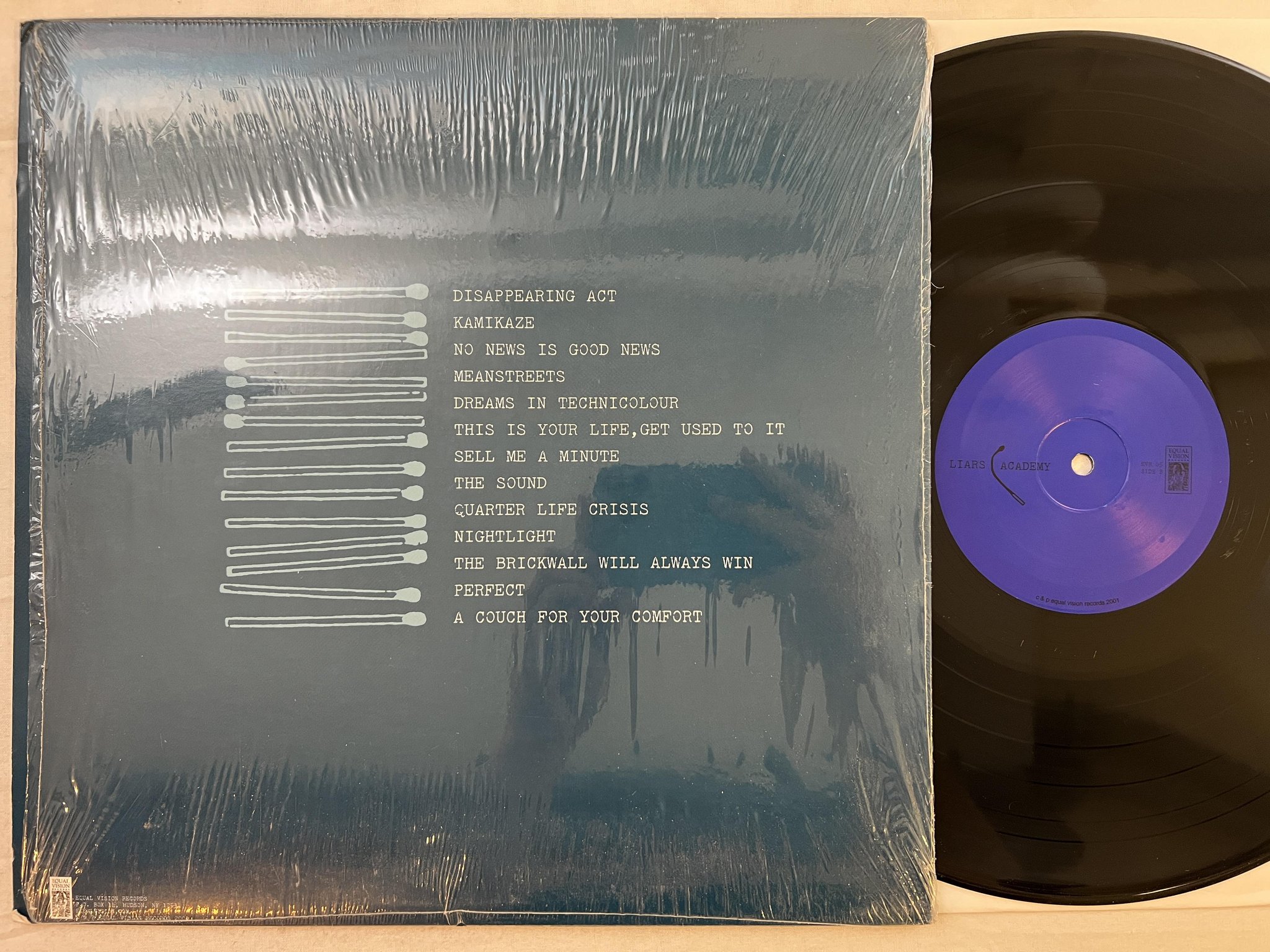 Omslagsbild för skivan LIARS ACADEMY No News Is Good News LP 2001 US EQUAL VISION EVR 65