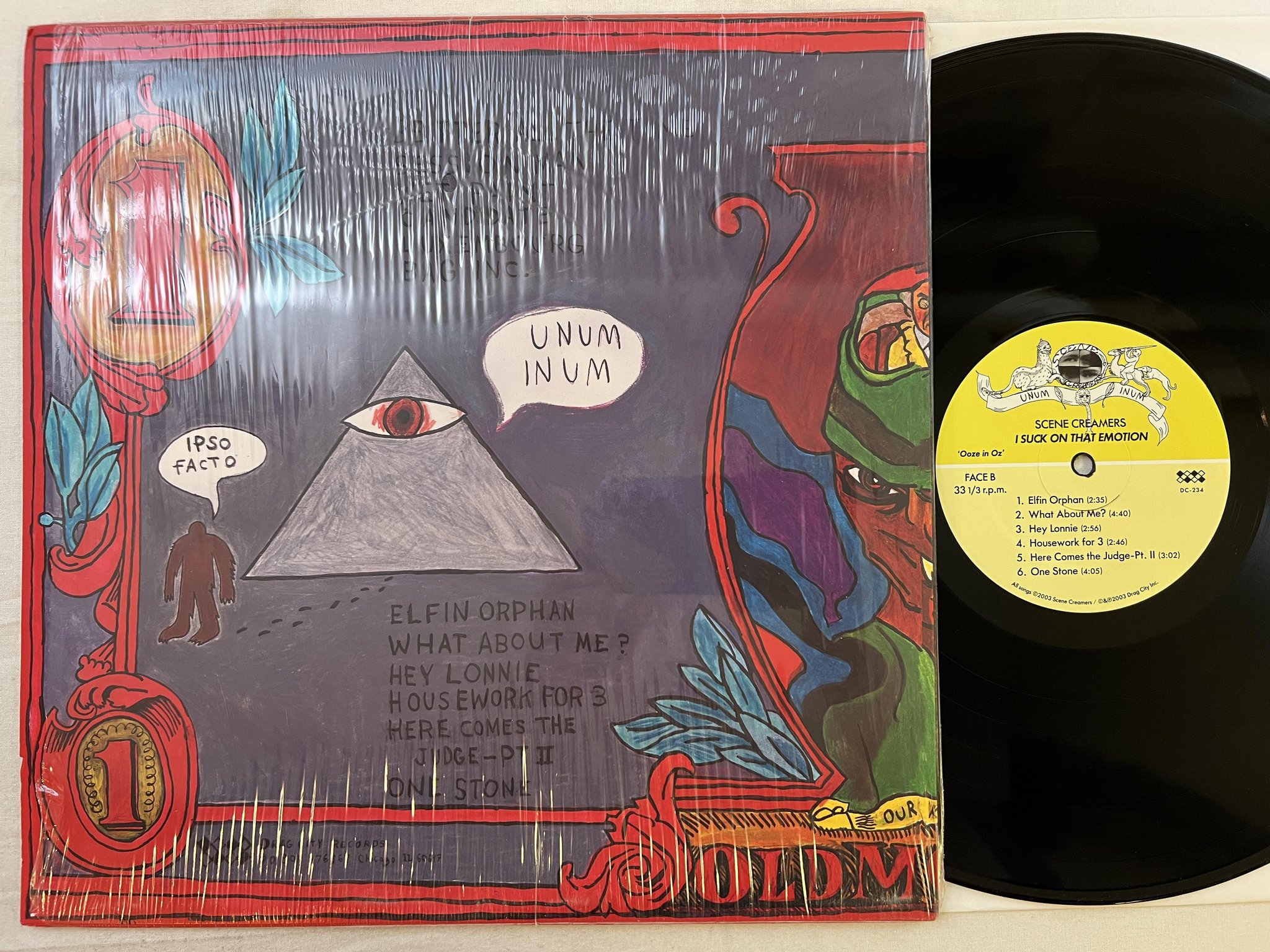 Omslagsbild för skivan SCENE CREAMERS I suck on that emotion LP 2003 US DRAG CITY DC-234