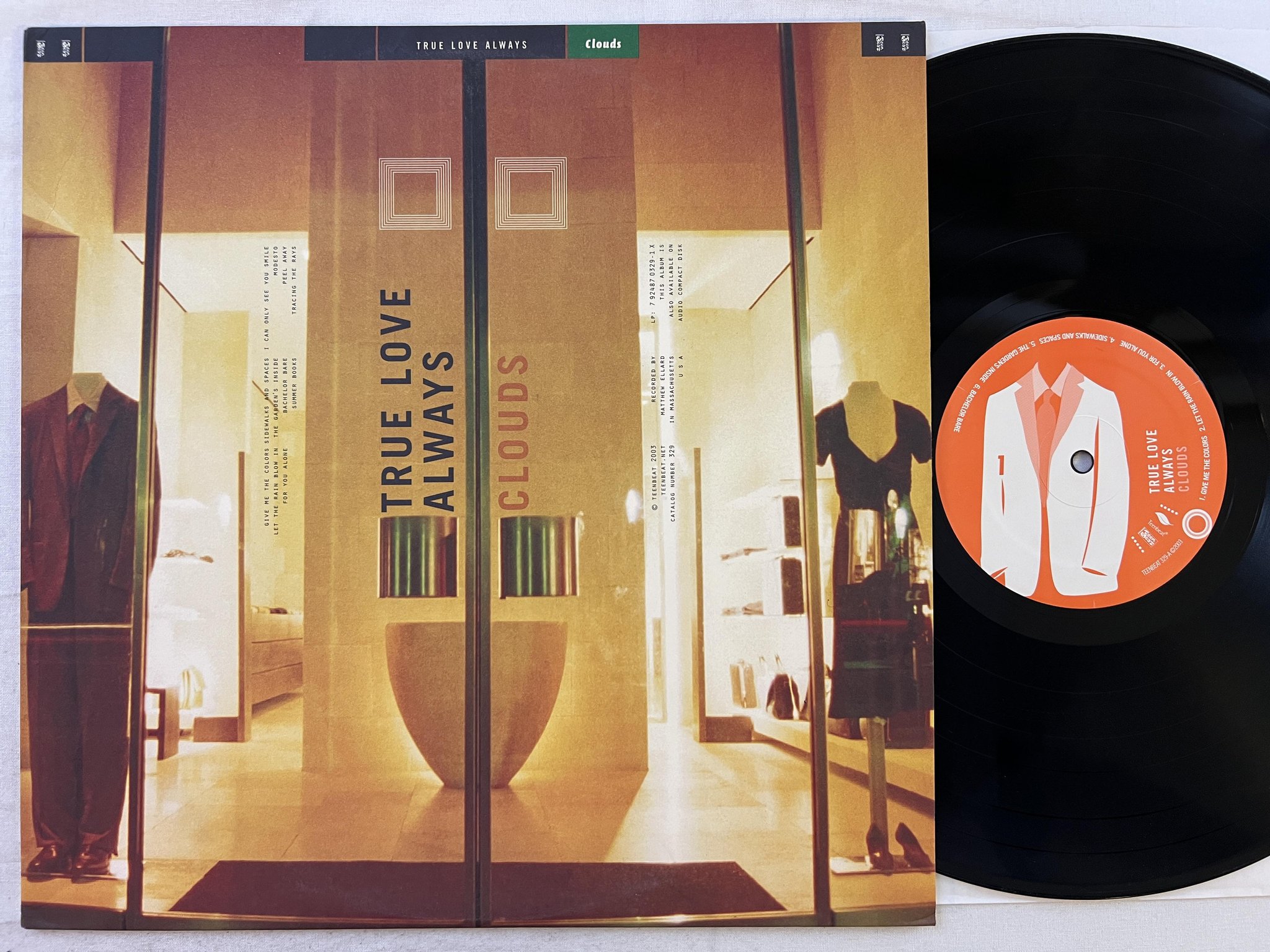 Omslagsbild för skivan TRUE LOVE ALWAYS clouds LP 2003 US TEENBEAT TEENBEAT 329