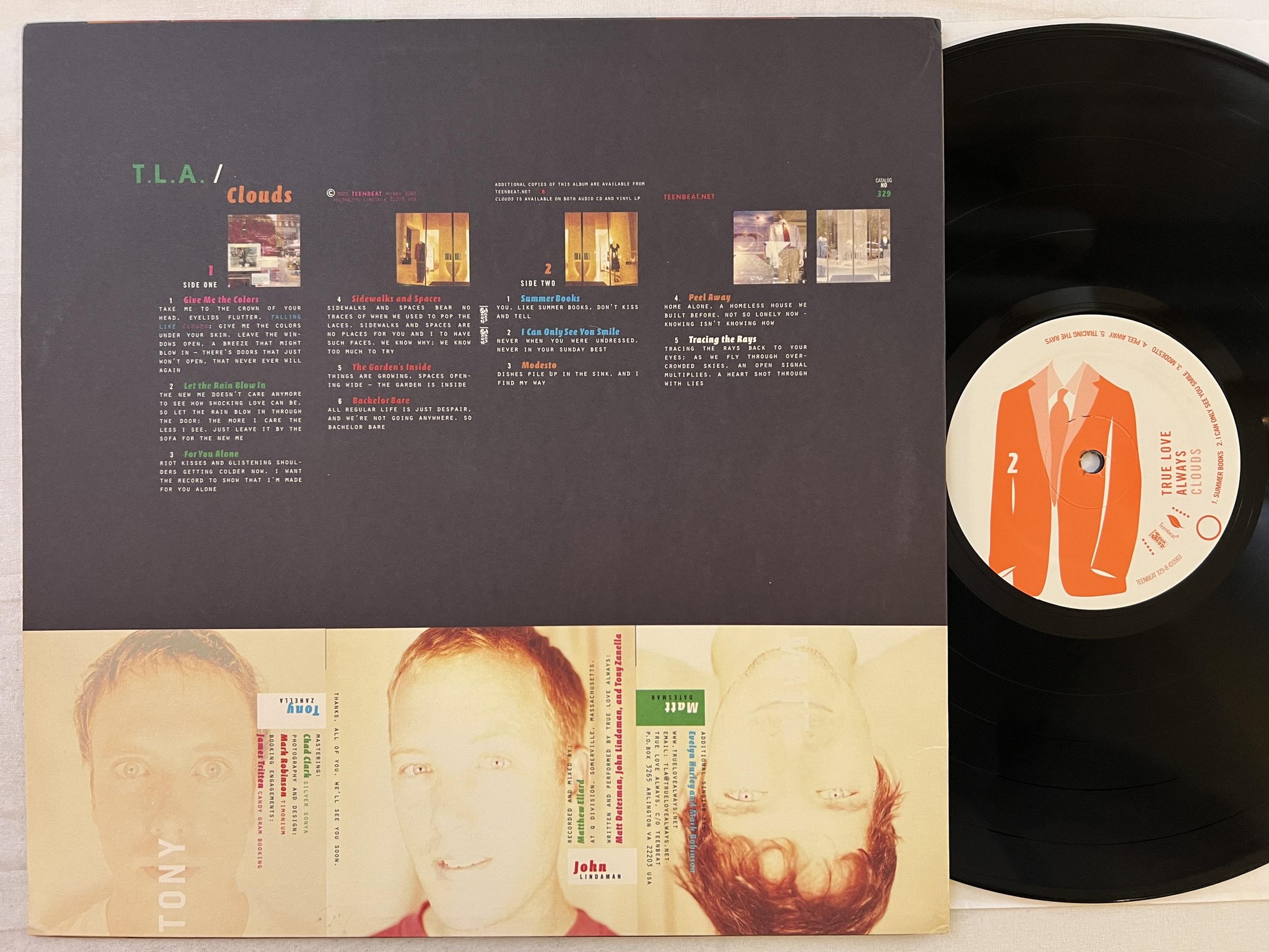 Omslagsbild för skivan TRUE LOVE ALWAYS clouds LP 2003 US TEENBEAT TEENBEAT 329