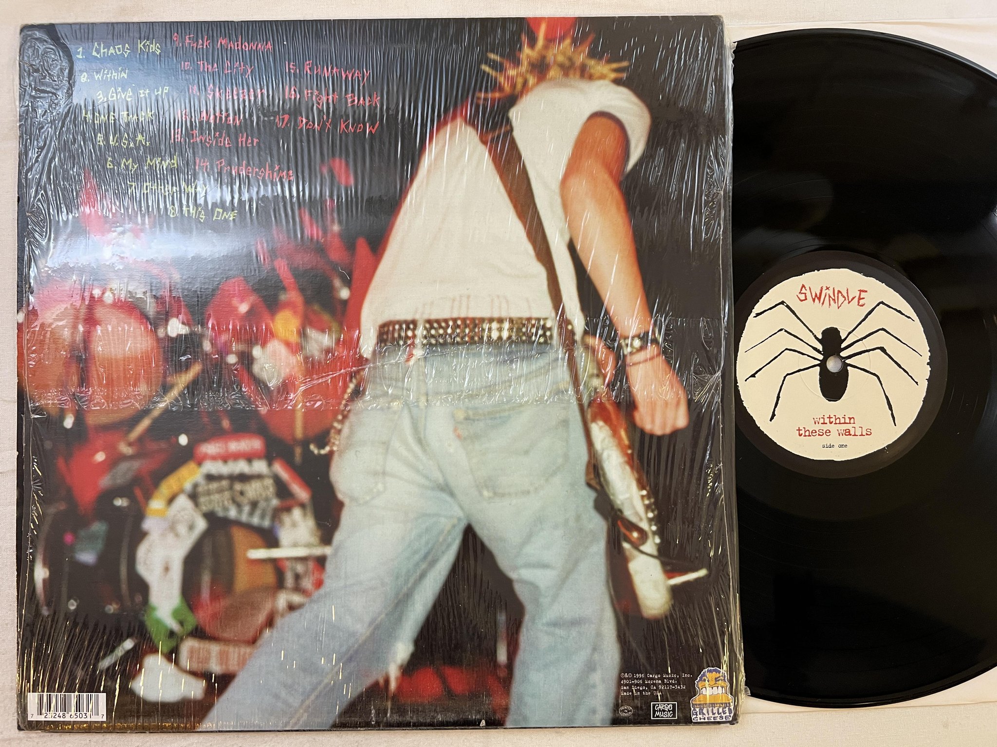 Omslagsbild för skivan SWINDLE within these walls LP -96 US GRILLED CHEESE GRL-003