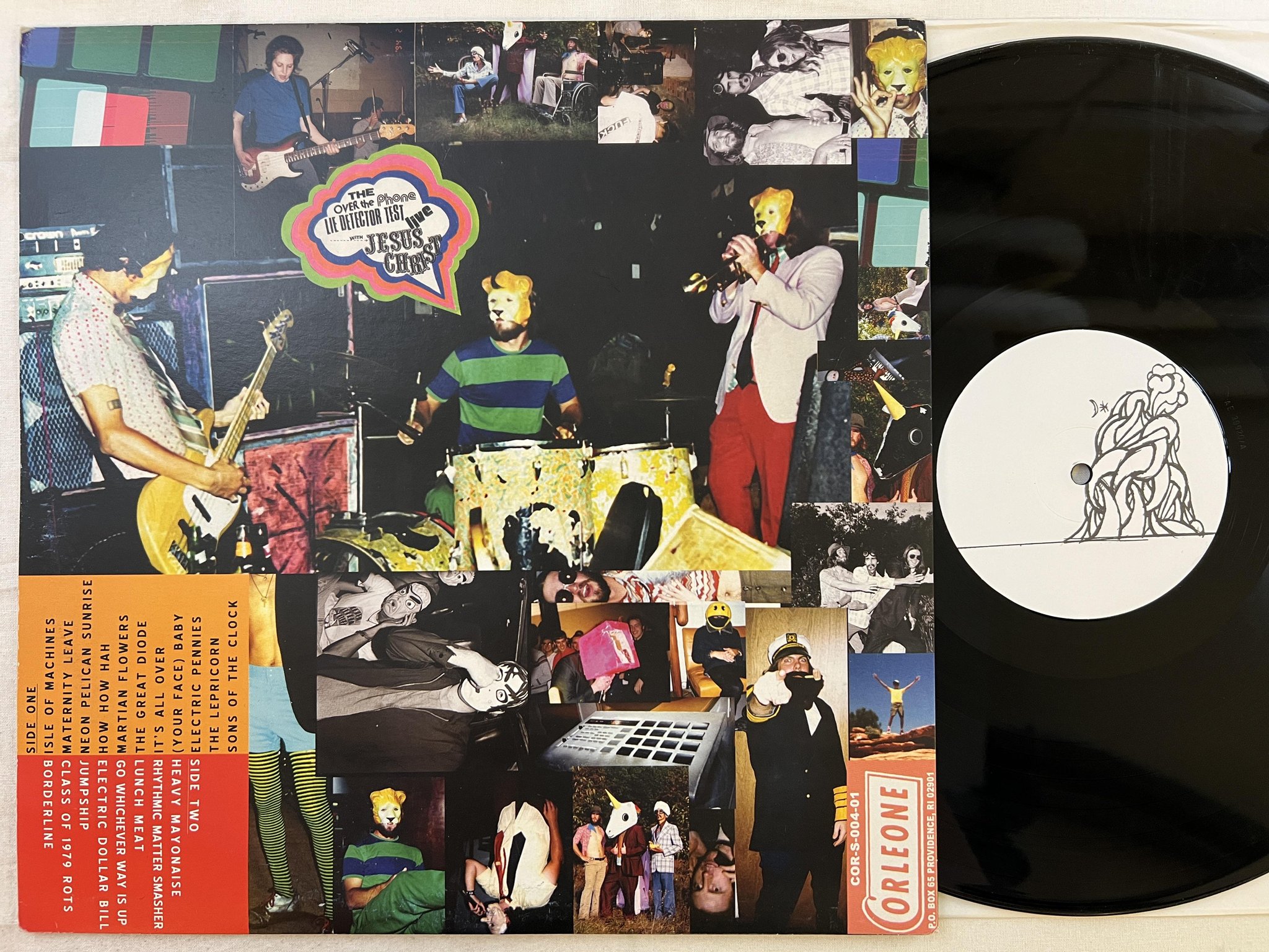 Omslagsbild för skivan THIS ROBOT KILLS The Over-The-Phone Lie Detector Test Live With Jesus Christ LP